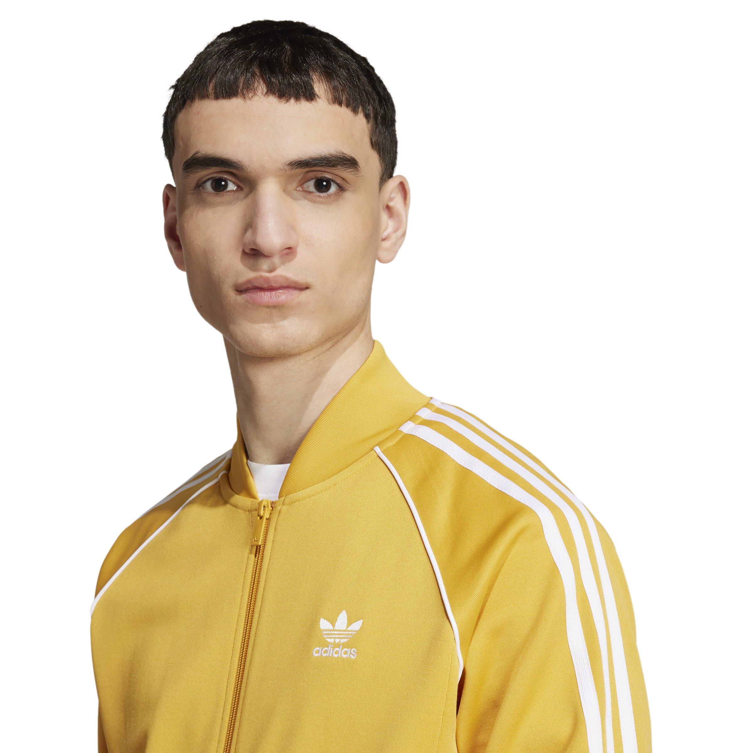 adidas Originals Men s Adicolor Classics SST Track Jacket Yellow Hibbett