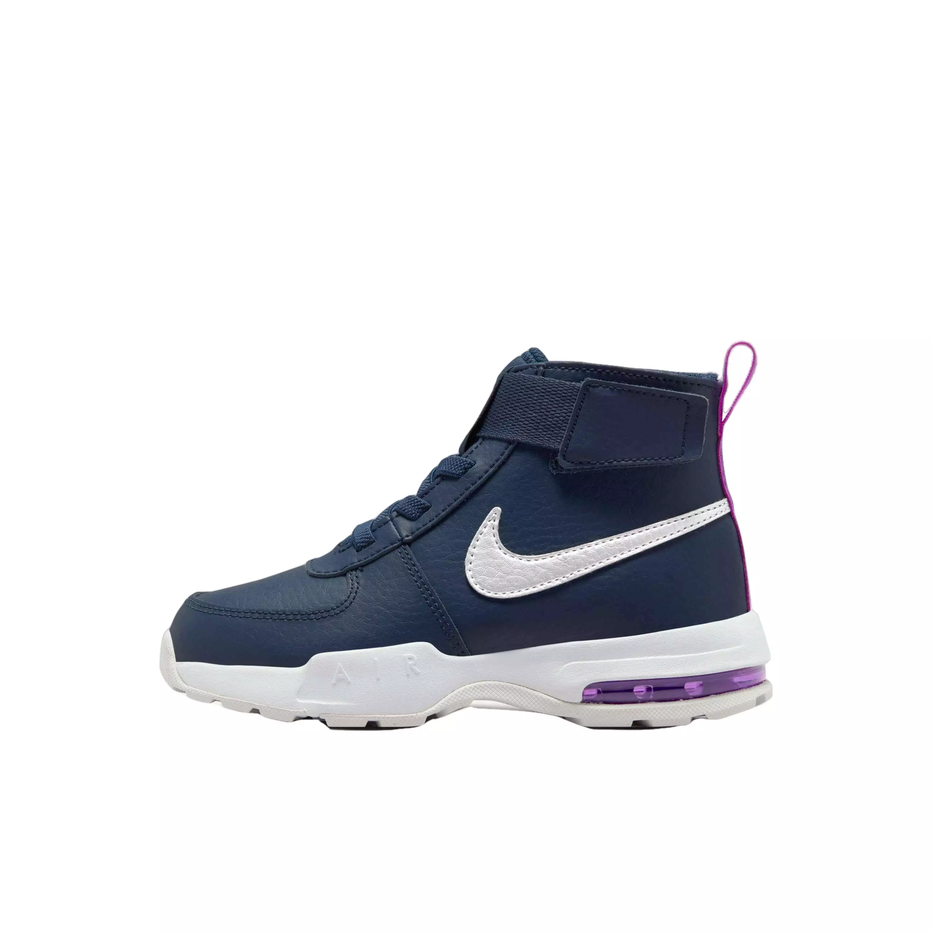 Nike Air Max Goaterra 2.0 "Midnight Navy/Metallic Silver" Preschool Boys' Boot - NAVY/SILVER