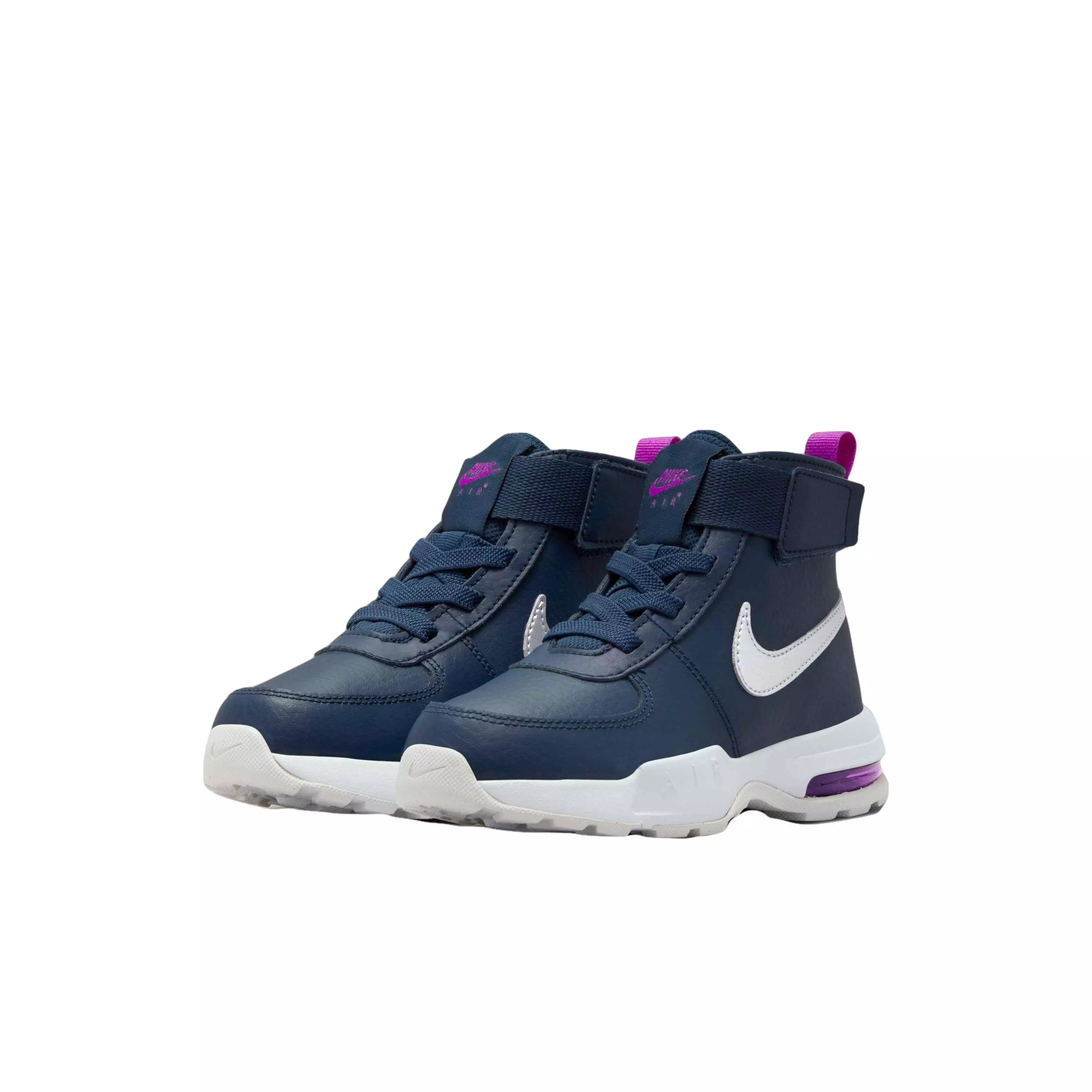 Nike Air Max Goaterra 2.0 "Midnight Navy/Metallic Silver" Preschool Boys' Boot - NAVY/SILVER