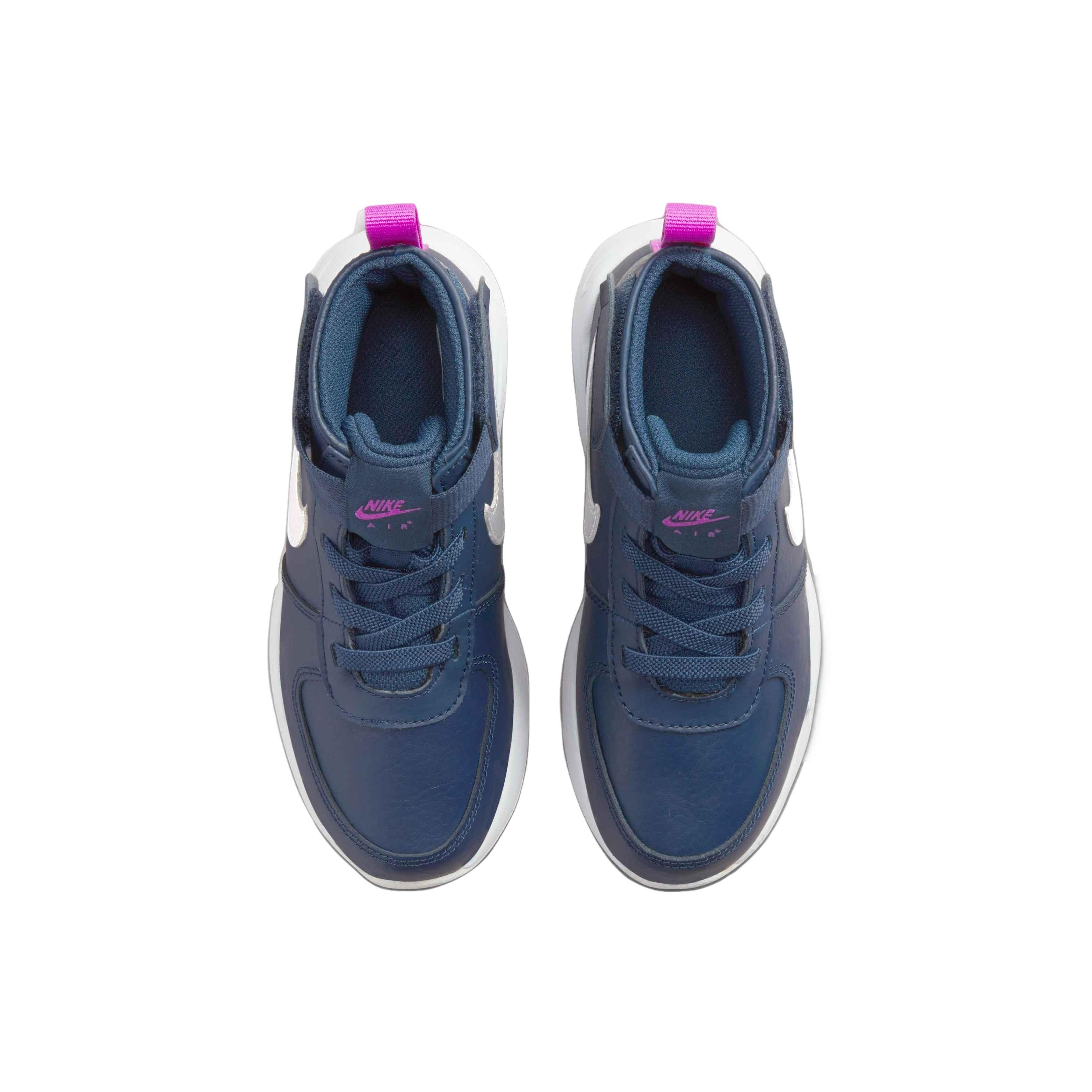 Nike Air Max Goaterra 2.0 "Midnight Navy/Metallic Silver" Preschool Boys' Boot - NAVY/SILVER Thumbnail View 4