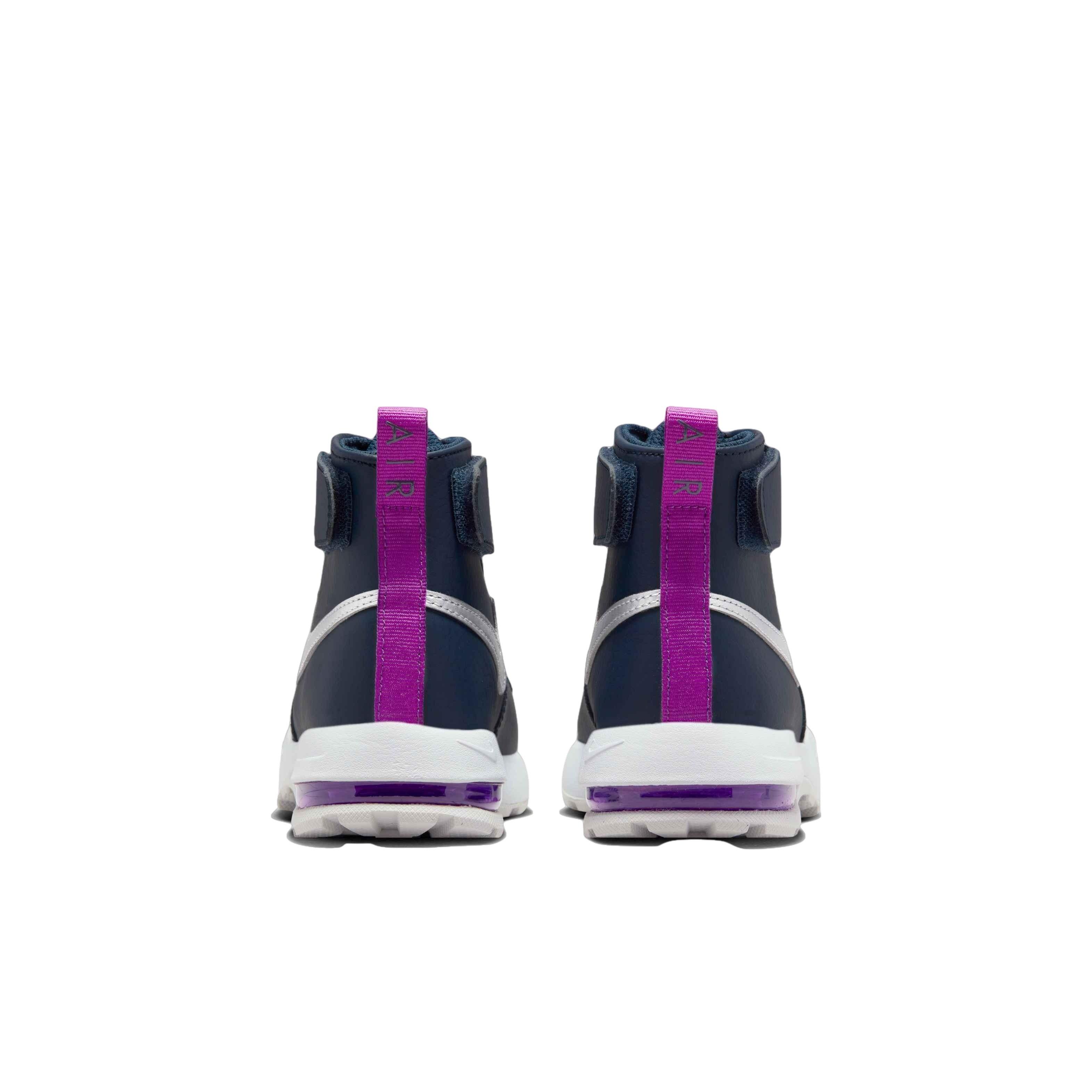 Nike Air Max Goaterra 2.0 "Midnight Navy/Metallic Silver" Preschool Boys' Boot - NAVY/SILVER Thumbnail View 5