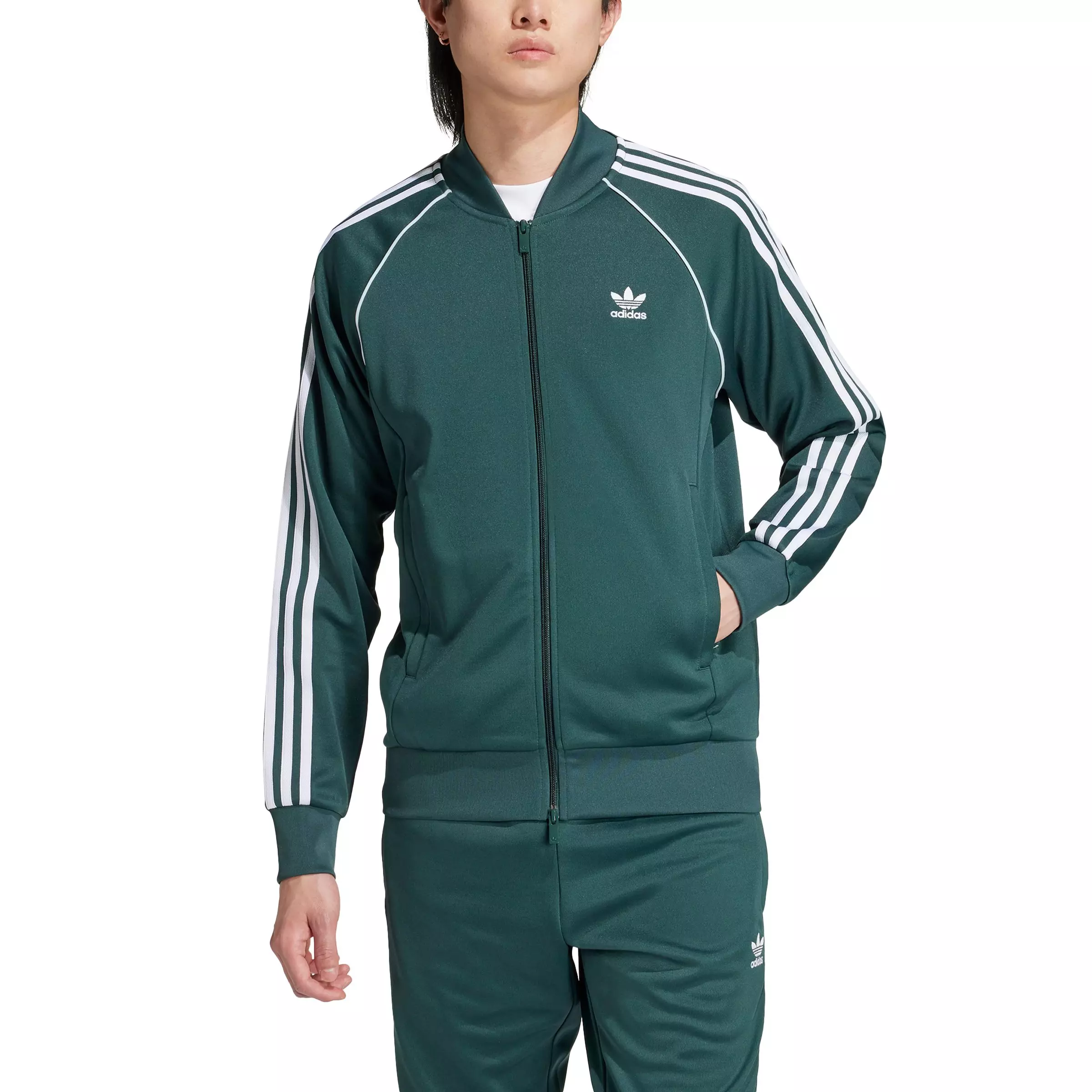 adidas Originals Men's Adicolor Classics SST Track Jacket - Green - GREEN