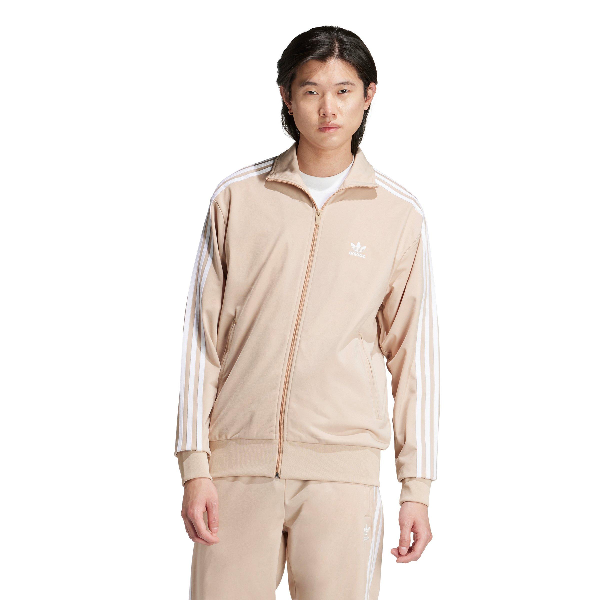 adidas Originals Men's Adicolor Firebird Track Top - Beige - BEIGE Thumbnail View 3