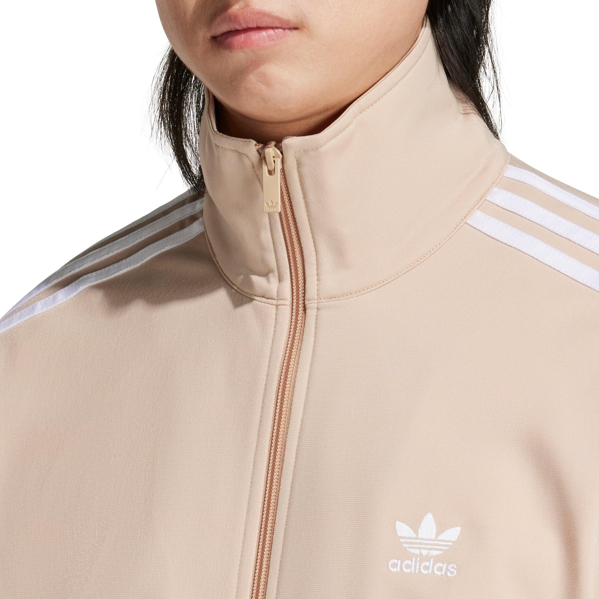 adidas Originals Men's Adicolor Firebird Track Top - Beige - BEIGE Thumbnail View 4