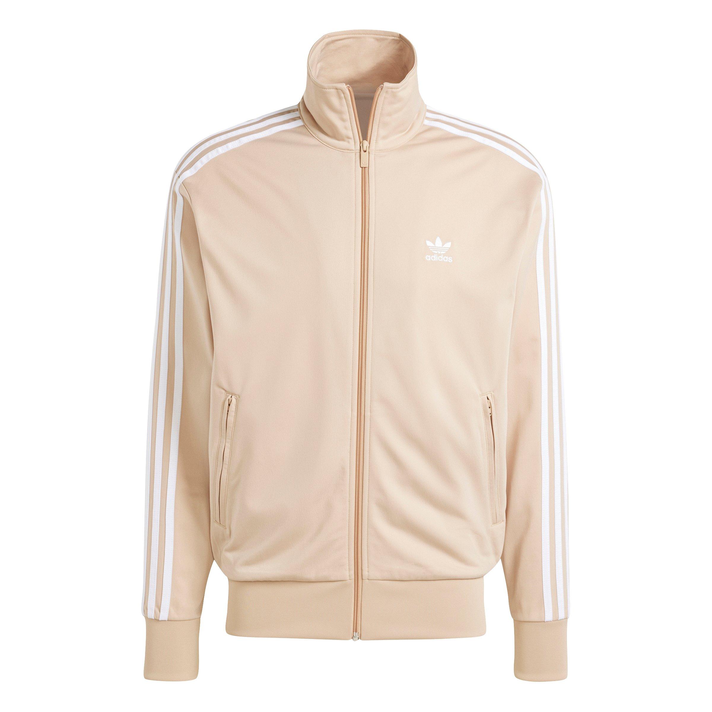 adidas Originals Men's Adicolor Firebird Track Top - Beige - BEIGE Thumbnail View 6