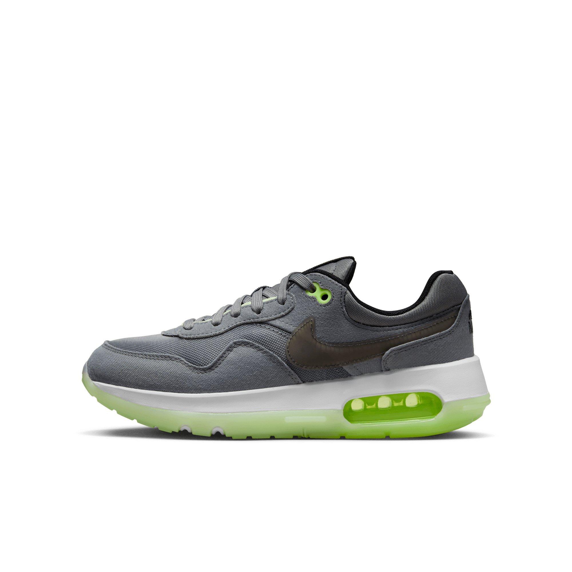 Nike Air Max Motif "Smoke Grey/Black/Barely Volt/Volt" Grade School Boys' Shoe - GREY/BLACK/VOLT/VOLT Thumbnail View 2