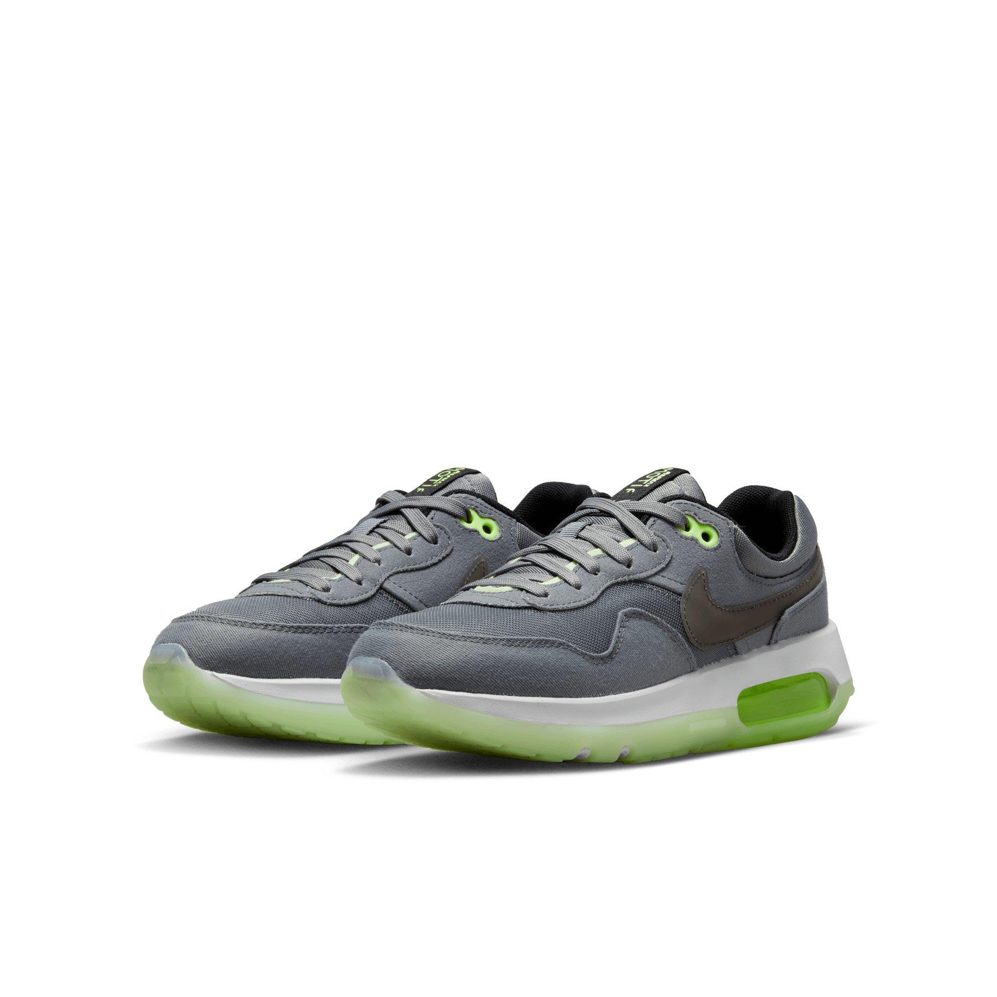 Nike Air Max Motif "Smoke Grey/Black/Barely Volt/Volt" Grade School Boys' Shoe - GREY/BLACK/VOLT/VOLT Thumbnail View 3
