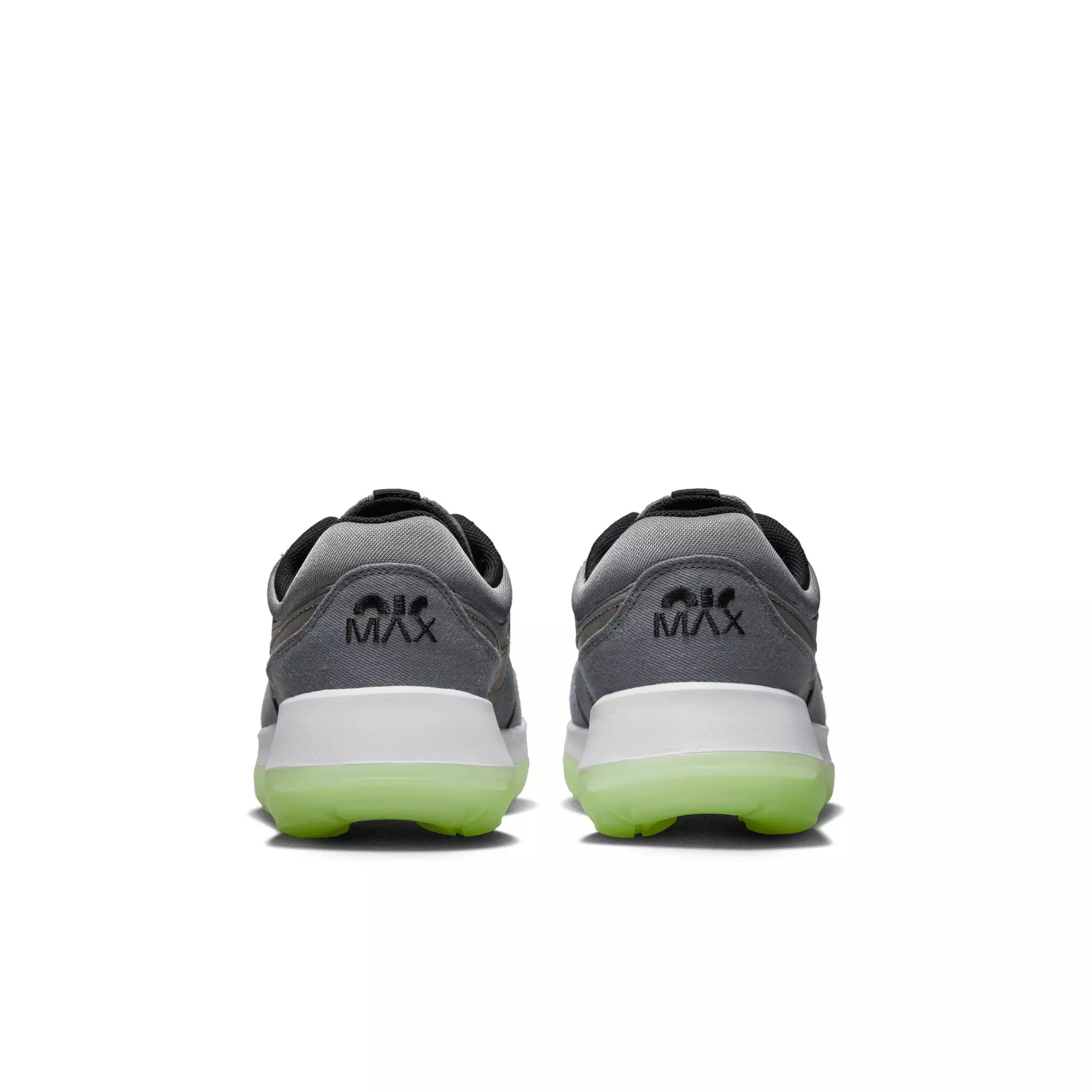 Nike Air Max Motif "Smoke Grey/Black/Barely Volt/Volt" Grade School Boys' Shoe - GREY/BLACK/VOLT/VOLT