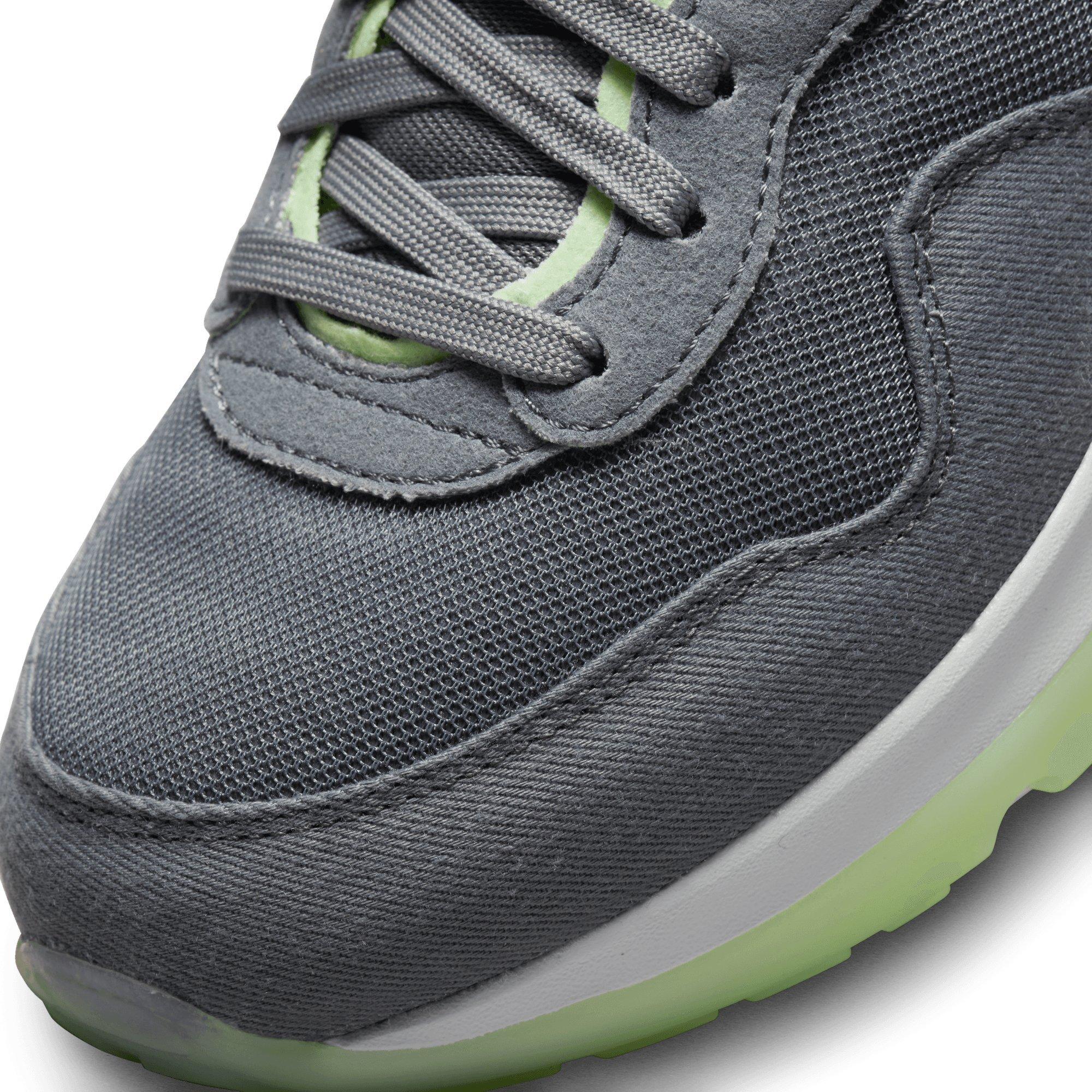 Nike Air Max Motif "Smoke Grey/Black/Barely Volt/Volt" Grade School Boys' Shoe - GREY/BLACK/VOLT/VOLT Thumbnail View 7