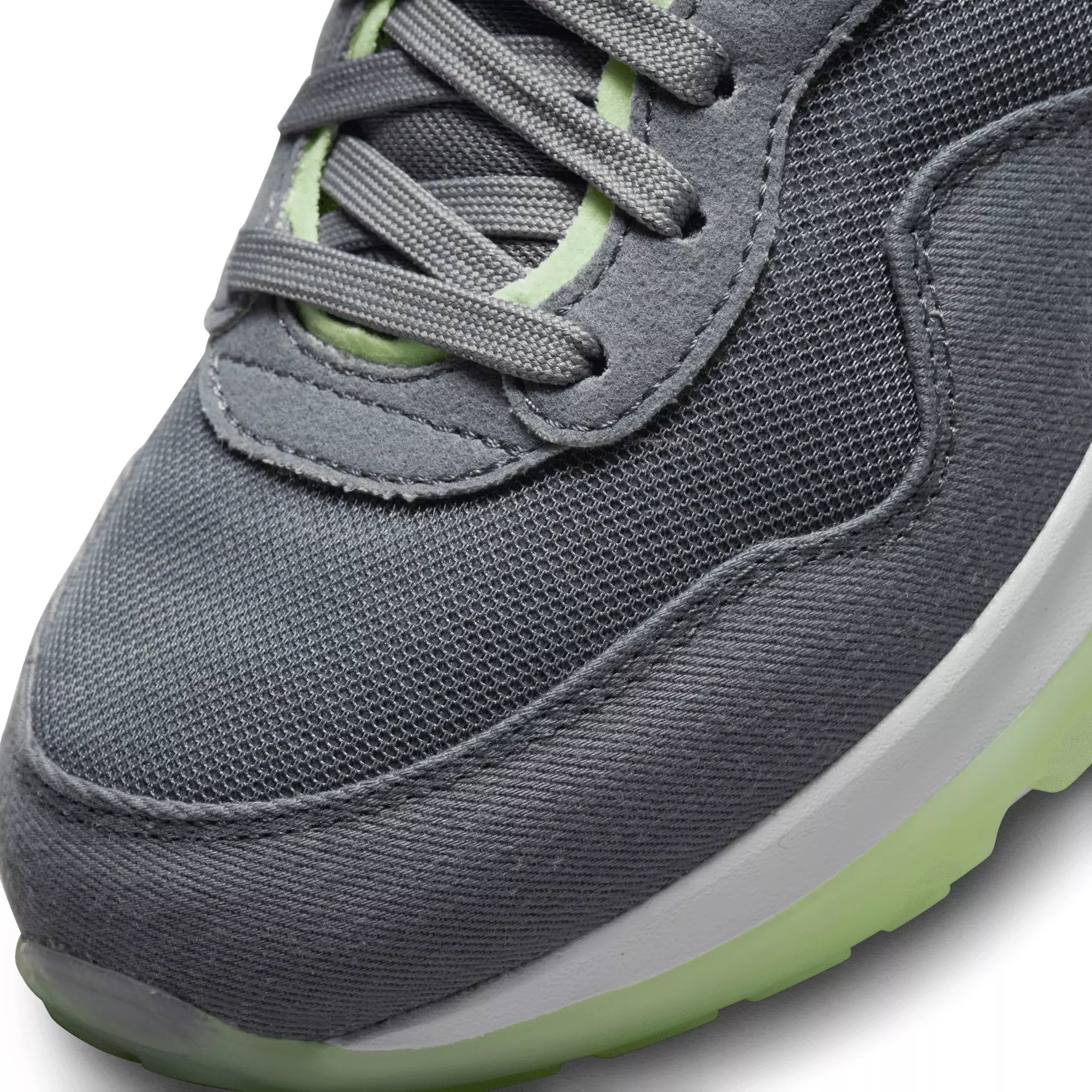 Nike Air Max Motif "Smoke Grey/Black/Barely Volt/Volt" Grade School Boys' Shoe - GREY/BLACK/VOLT/VOLT