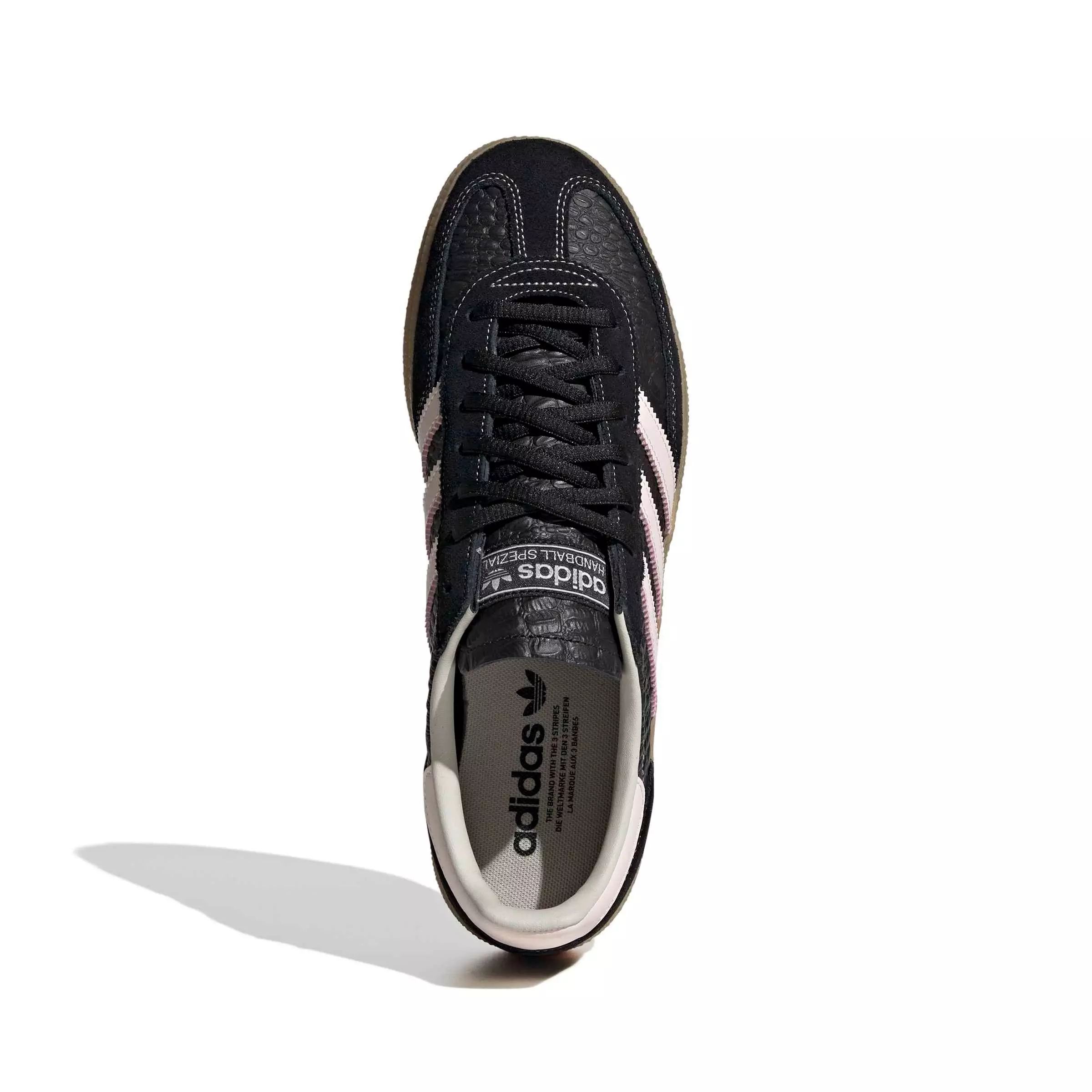 adidas Originals Handball Spezial "Core Black/Wonder Quartz/Gum 4" Men's Shoe - BLACK/QUARTZ/GUM