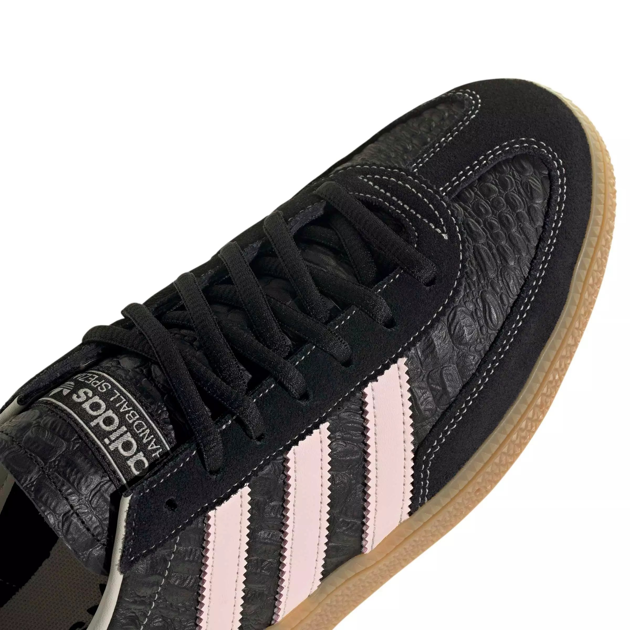 adidas Originals Handball Spezial "Core Black/Wonder Quartz/Gum 4" Men's Shoe - BLACK/QUARTZ/GUM