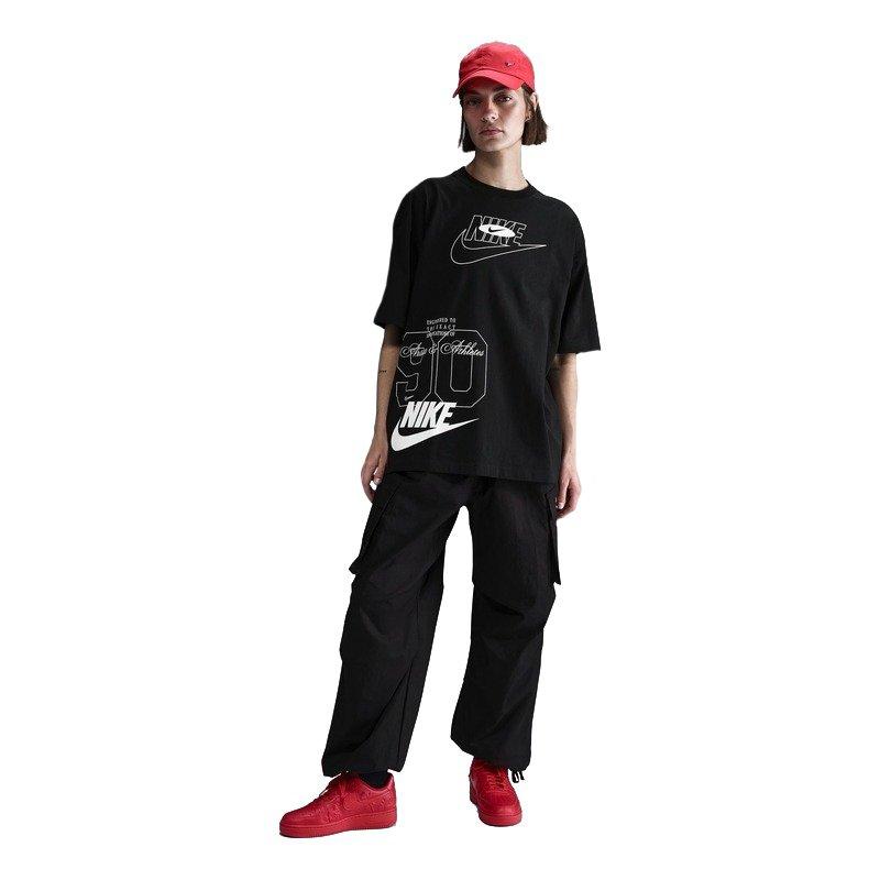 Nike Women's Sportswear Dance Oversized T-Shirt - Black - BLACK Thumbnail View 4