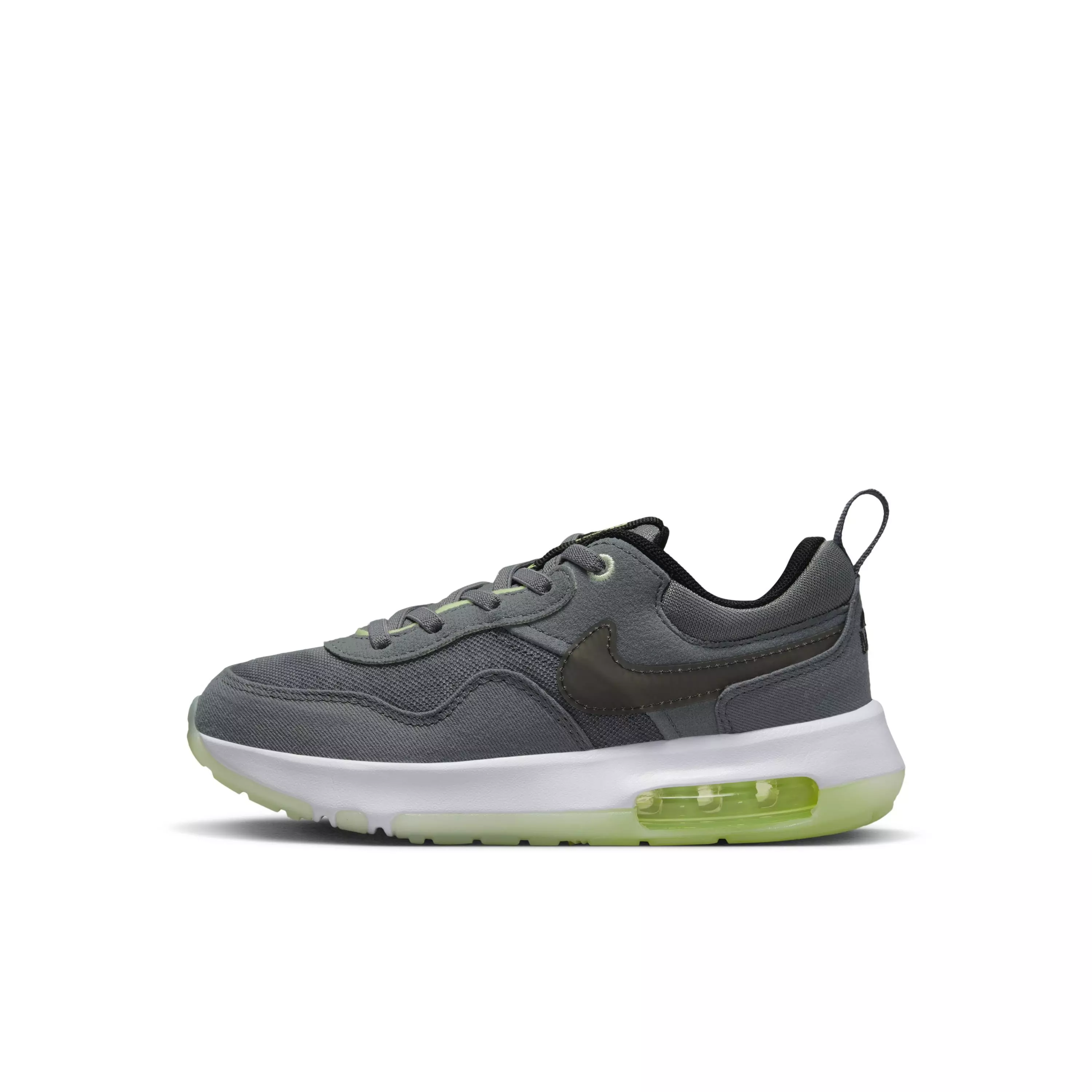 Nike Air Max Motif "Smoke Grey/Black/Barely Volt/Volt" Preschool Boys' Shoe - GREY/BLACK/VOLT/VOLT