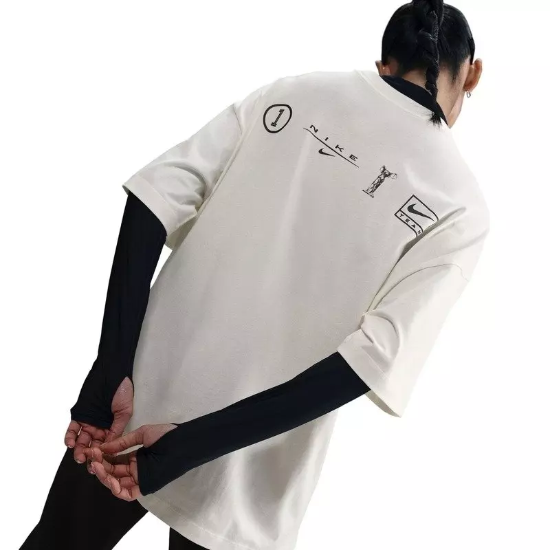 Nike Women's Sportswear Dance Oversized T-Shirt - White - WHITE