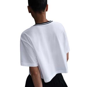 Nike Women's Heritage Dri-FIT Short-Sleeve Cropped T-Shirt-White