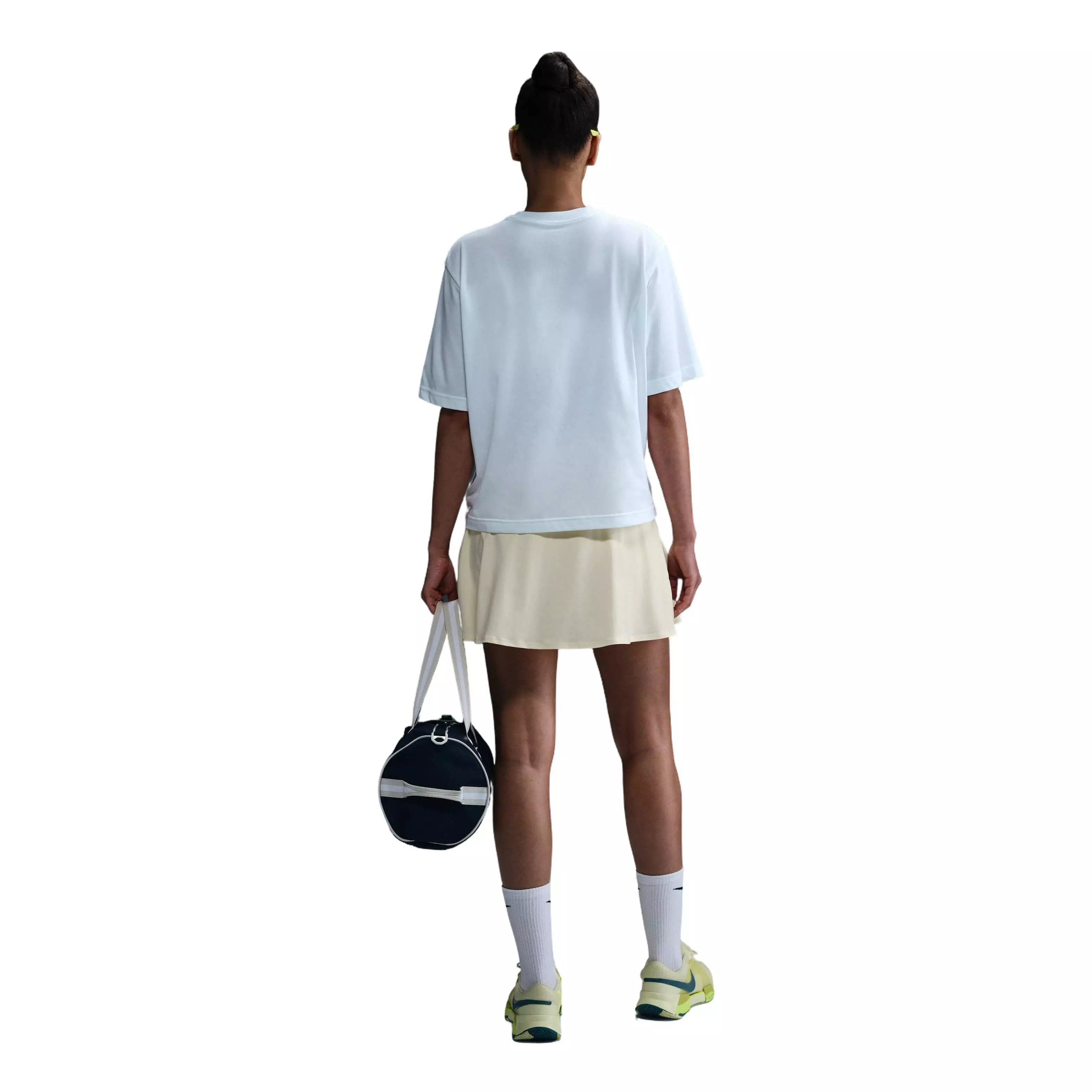 Nike Women's Slam Dri-FIT Short-Sleeve T-Shirt-White - WHITE