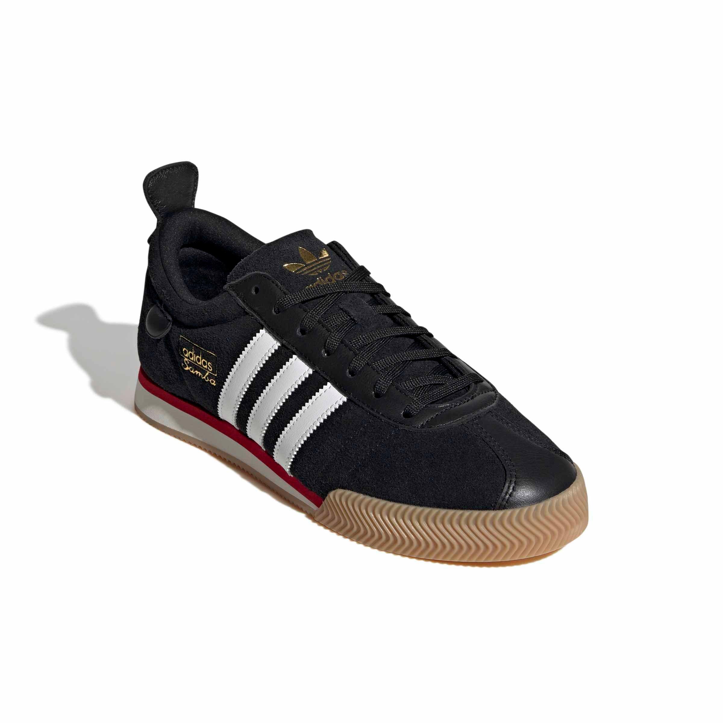 adidas Originals Samba 62 Super "Core Black/Core White/Gum 3" Men's Shoe - BLACK/WHITE/GUM Thumbnail View 3