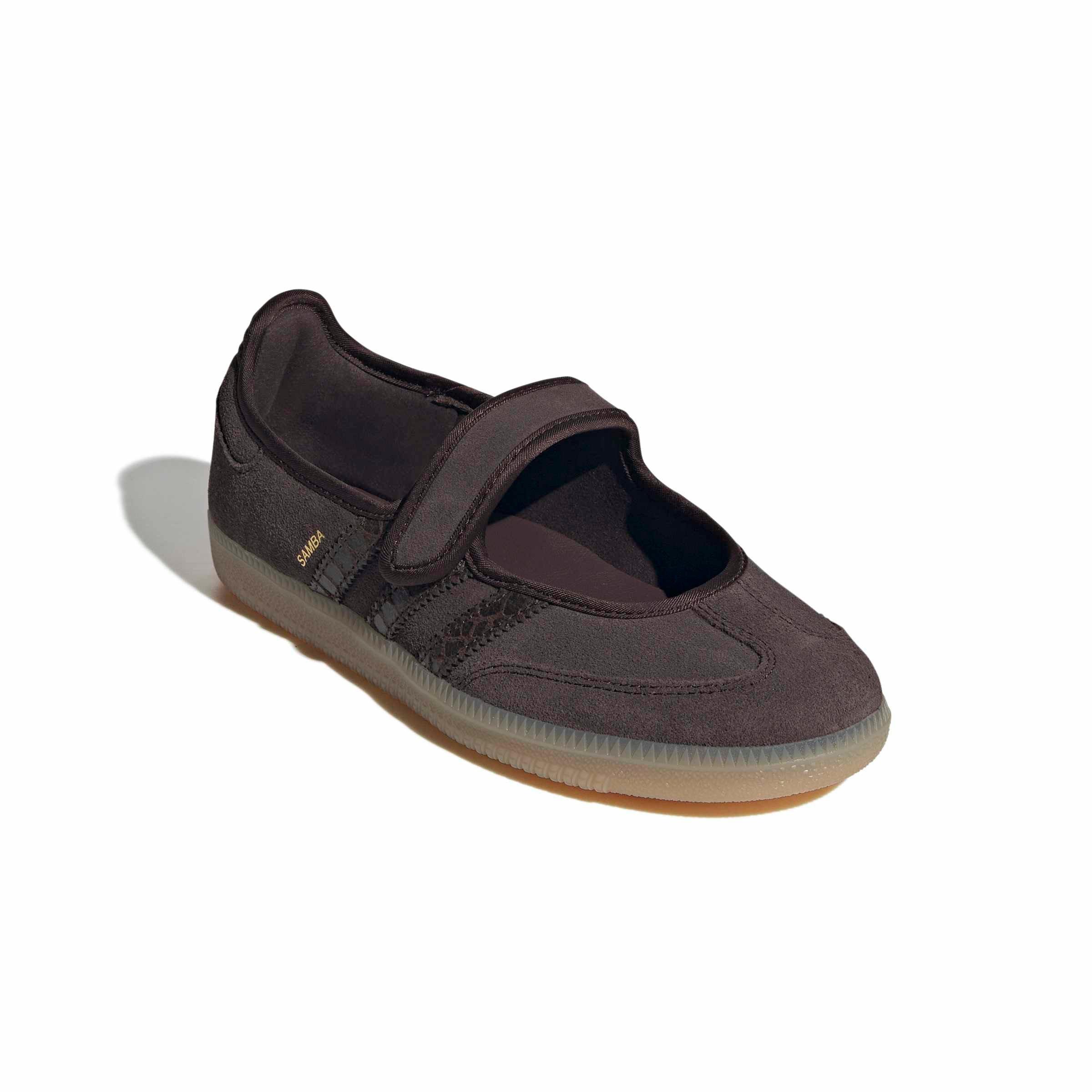 adidas Originals Samba Jane "Aurora Coffee/Aurora Coffee/Gold Metallic" Women's Shoe - COFFEE/COFFEE/GOLD