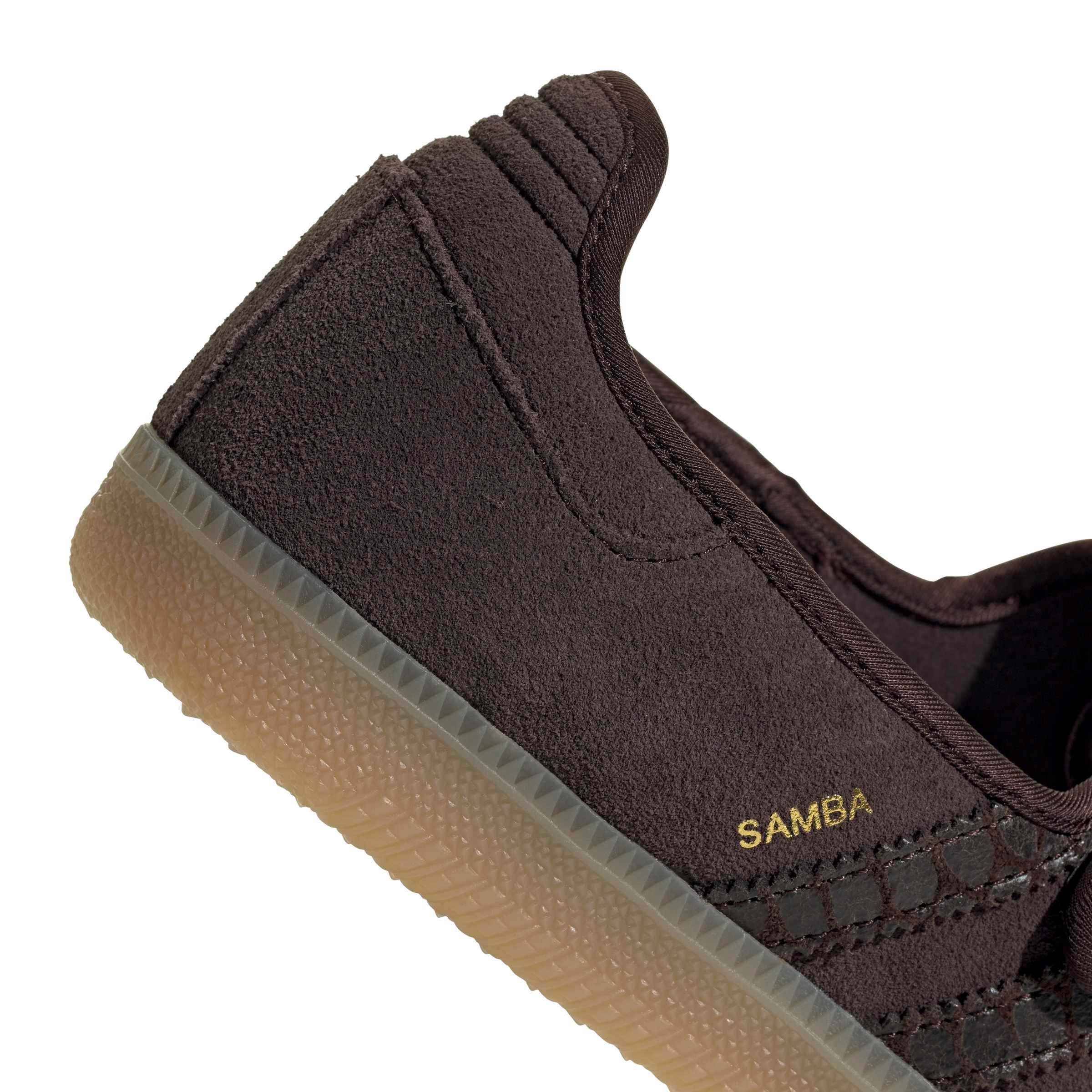 adidas Originals Samba Jane "Aurora Coffee/Aurora Coffee/Gold Metallic" Women's Shoe - COFFEE/COFFEE/GOLD
