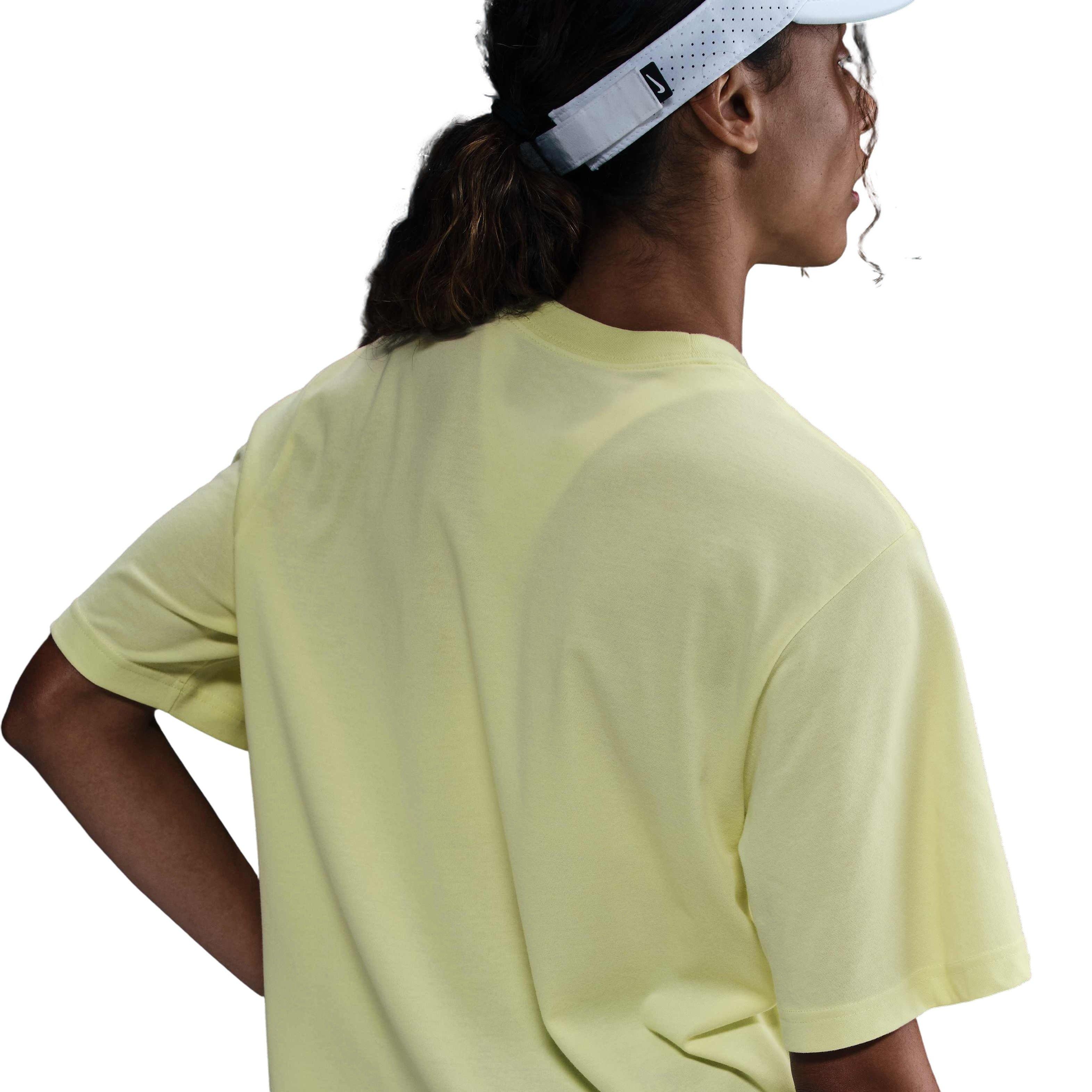Nike Women's Slam Dri-FIT Short-Sleeve T-Shirt-Yellow - GREEN Thumbnail View 2