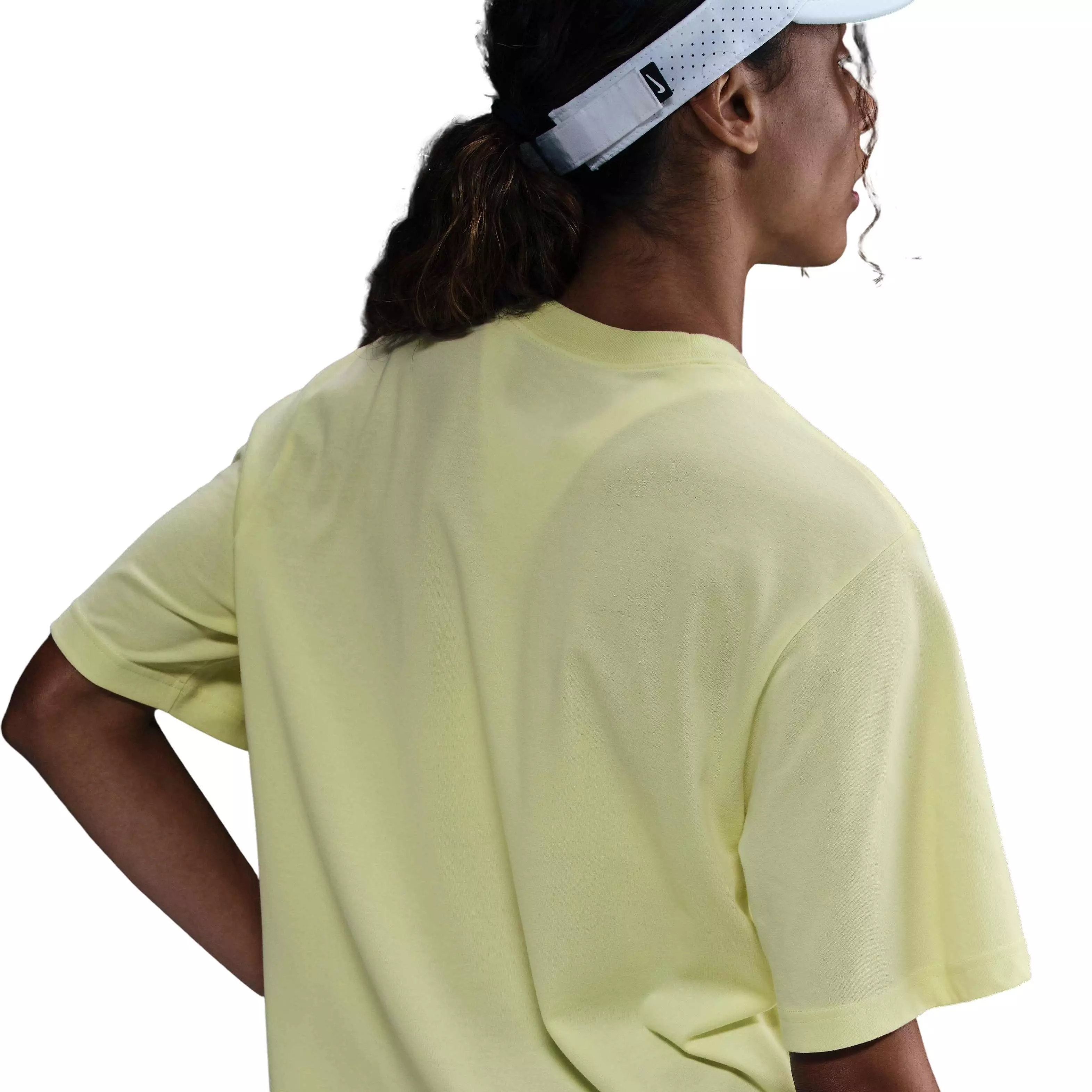 Nike Women's Slam Dri-FIT Short-Sleeve T-Shirt-Yellow - GREEN
