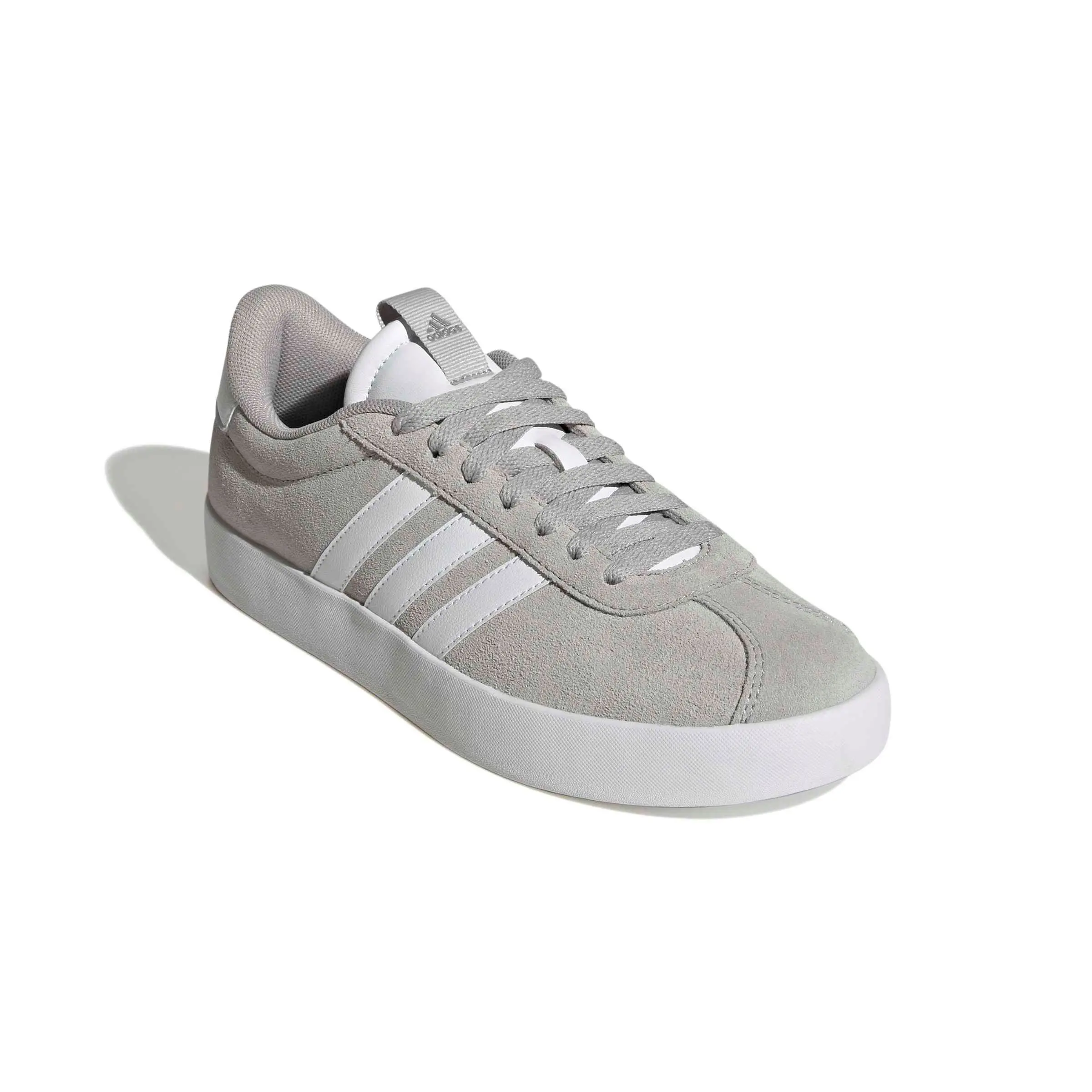adidas VL Court 3.0 "Grey Two/Ftwr White/Silver Metallic" Women's Shoe - GREY/WHITE/SILVER