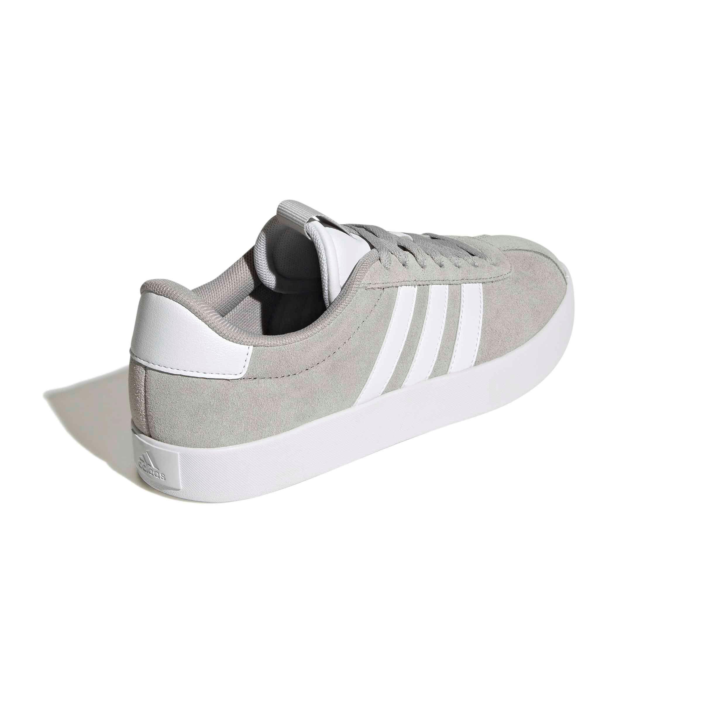 adidas VL Court 3.0 "Grey Two/Ftwr White/Silver Metallic" Women's Shoe - GREY/WHITE/SILVER