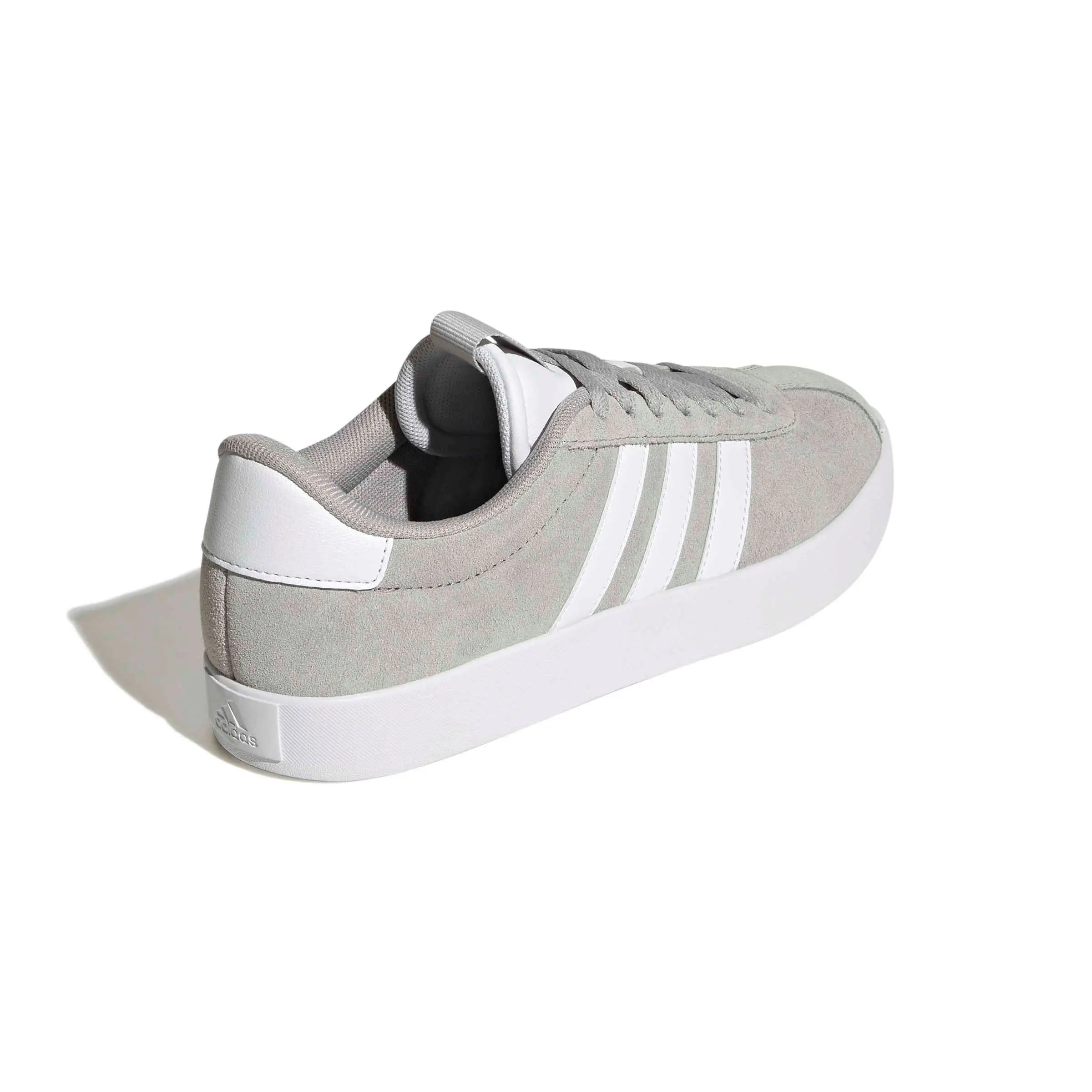 adidas VL Court 3.0 "Grey Two/Ftwr White/Silver Metallic" Women's Shoe - GREY/WHITE/SILVER