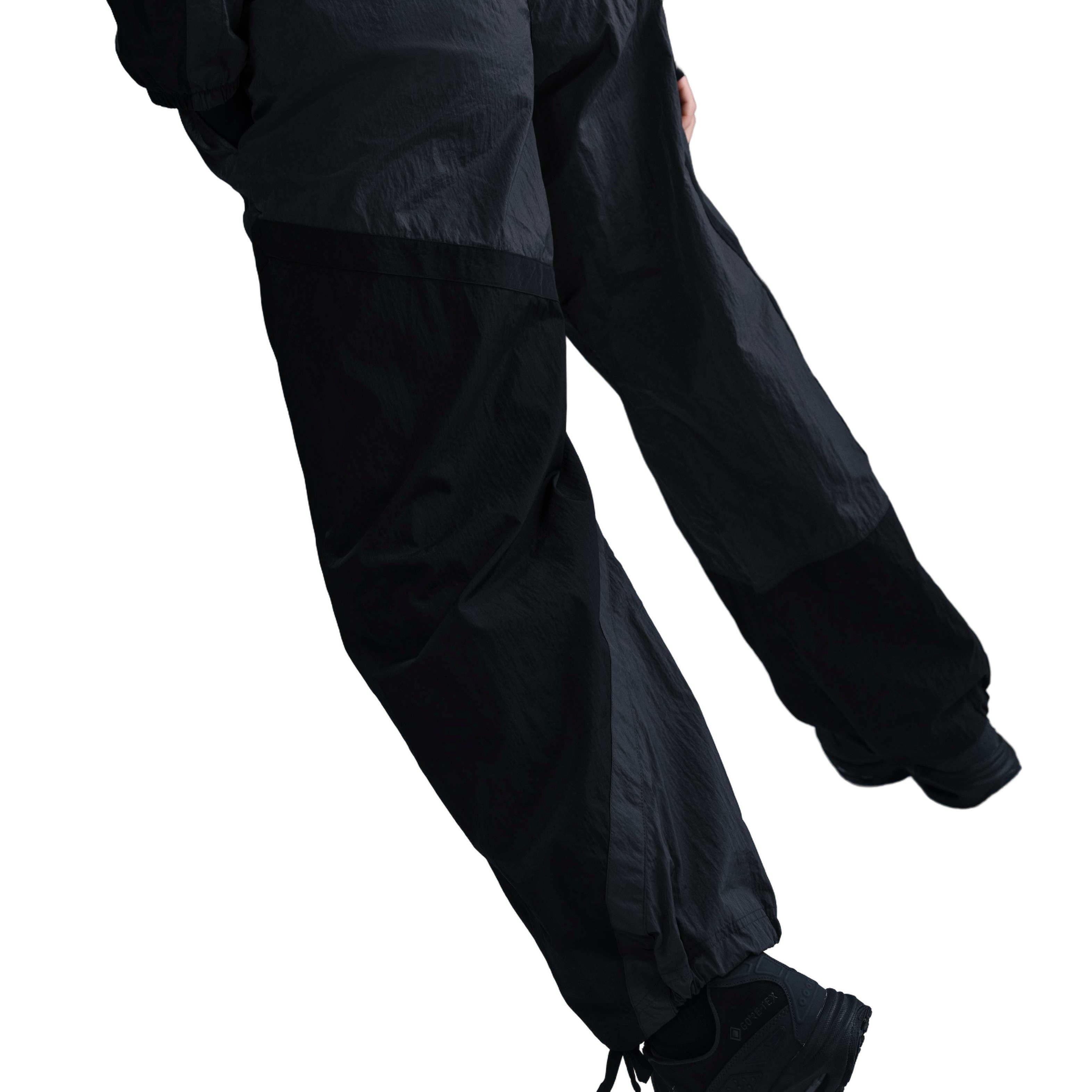 Nike Women's Sportswear Mid-Rise Loose Woven Open-Hem Pants - Grey - GREY Thumbnail View 2