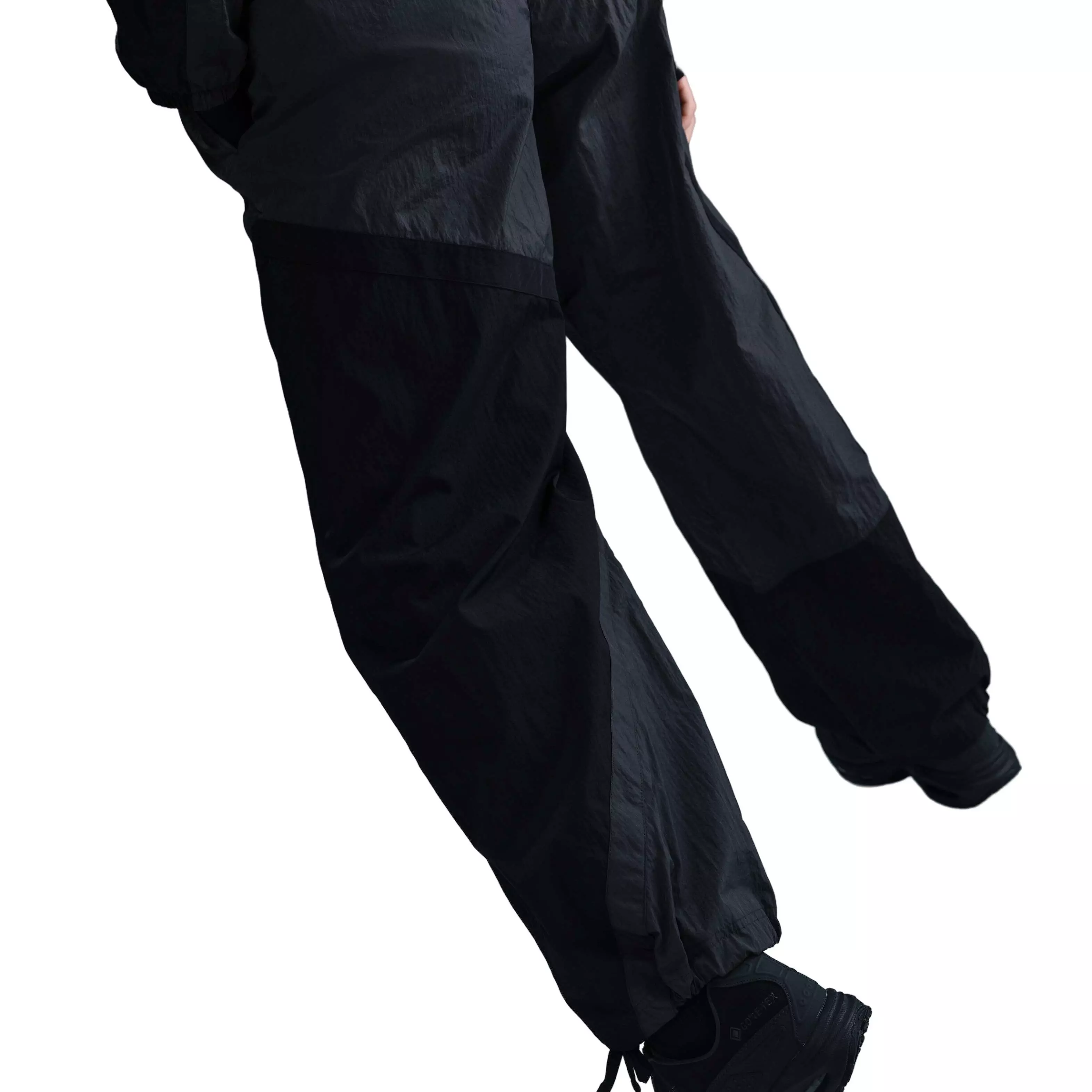 Nike Women's Sportswear Mid-Rise Loose Woven Open-Hem Pants - Grey - GREY