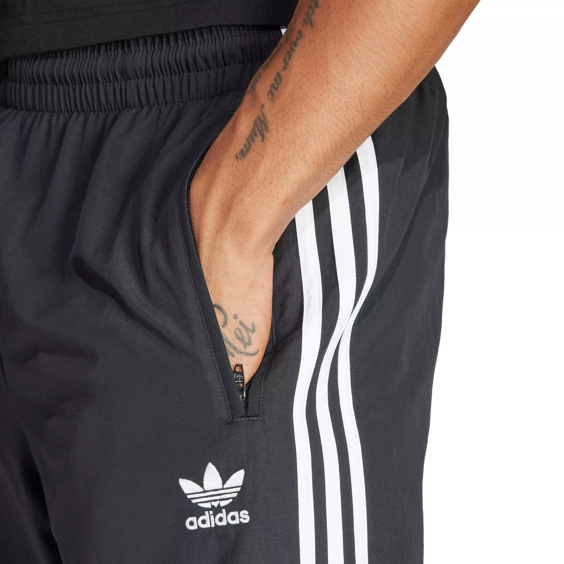 adidas Originals Men's Adicolor Woven Firebird Track Pants - Black - BLACK