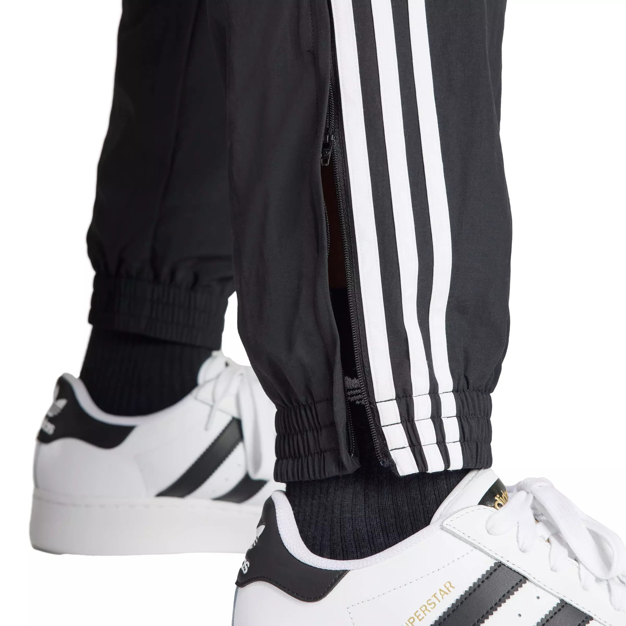 adidas Originals Men's Adicolor Woven Firebird Track Pants - Black - BLACK