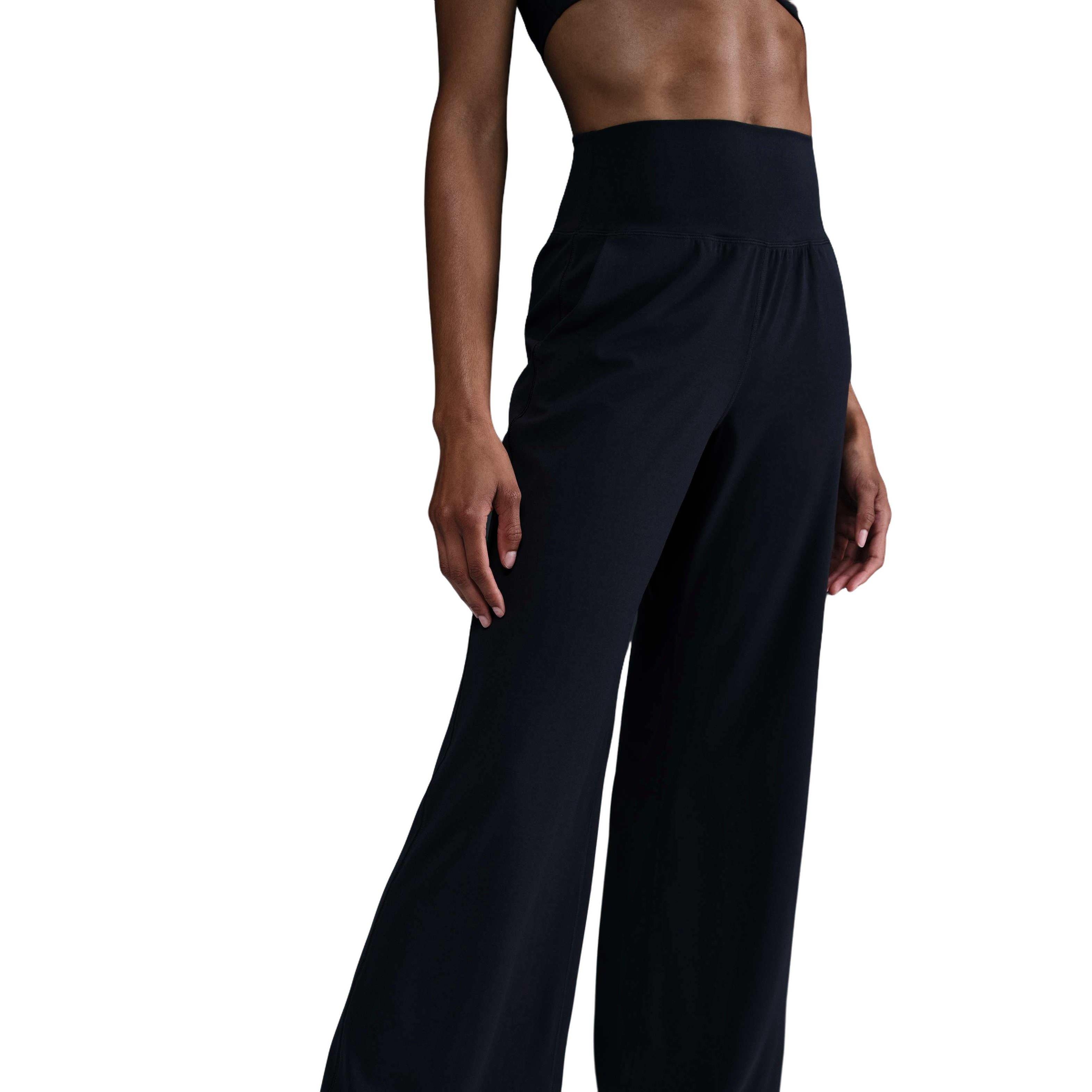 Nike Zenvy Dri-FIT High-Waisted Wide-Leg Women's Black Pants