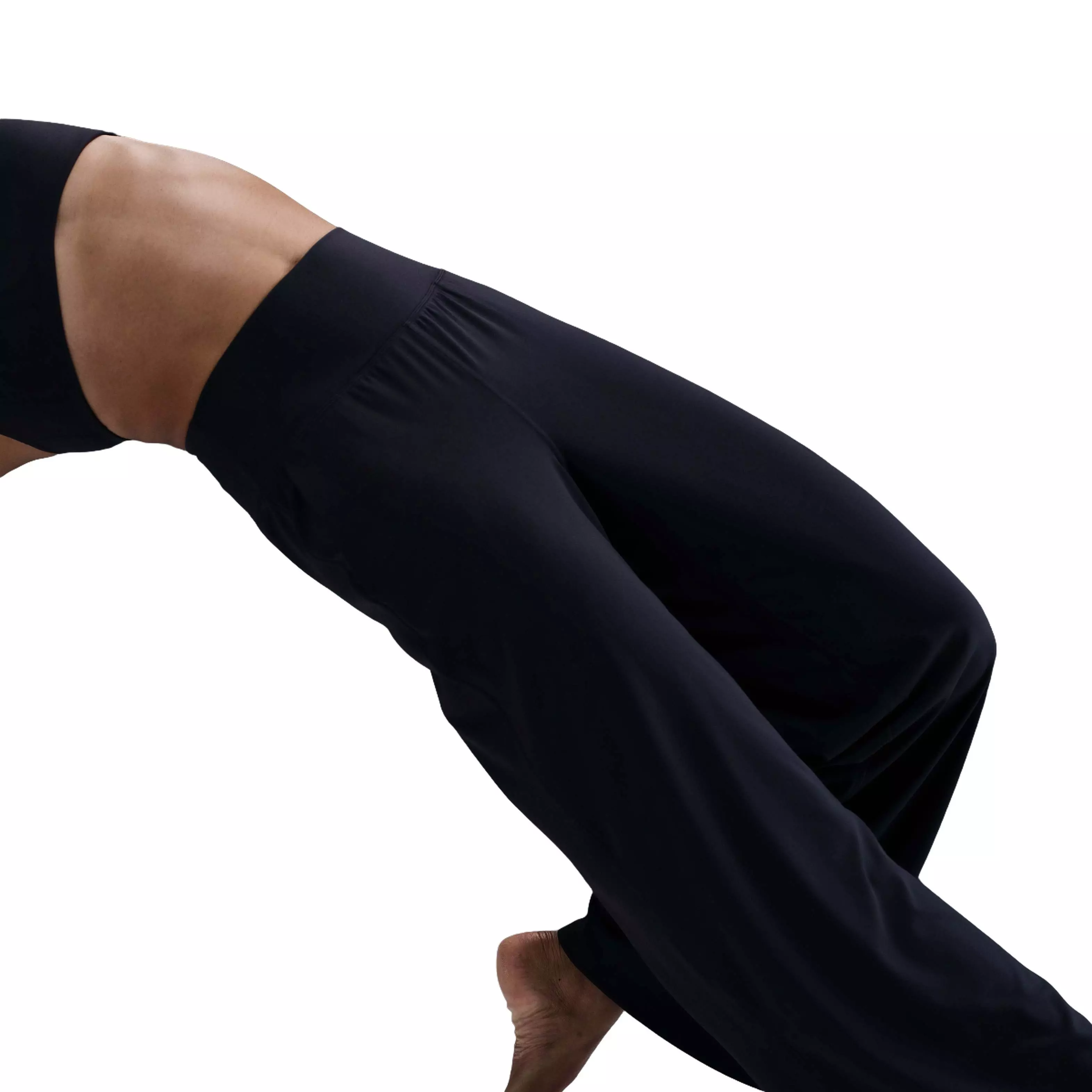 Nike Women's Zenvy Dri-FIT High-Waisted Wide-Leg Pants - Black - BLACK