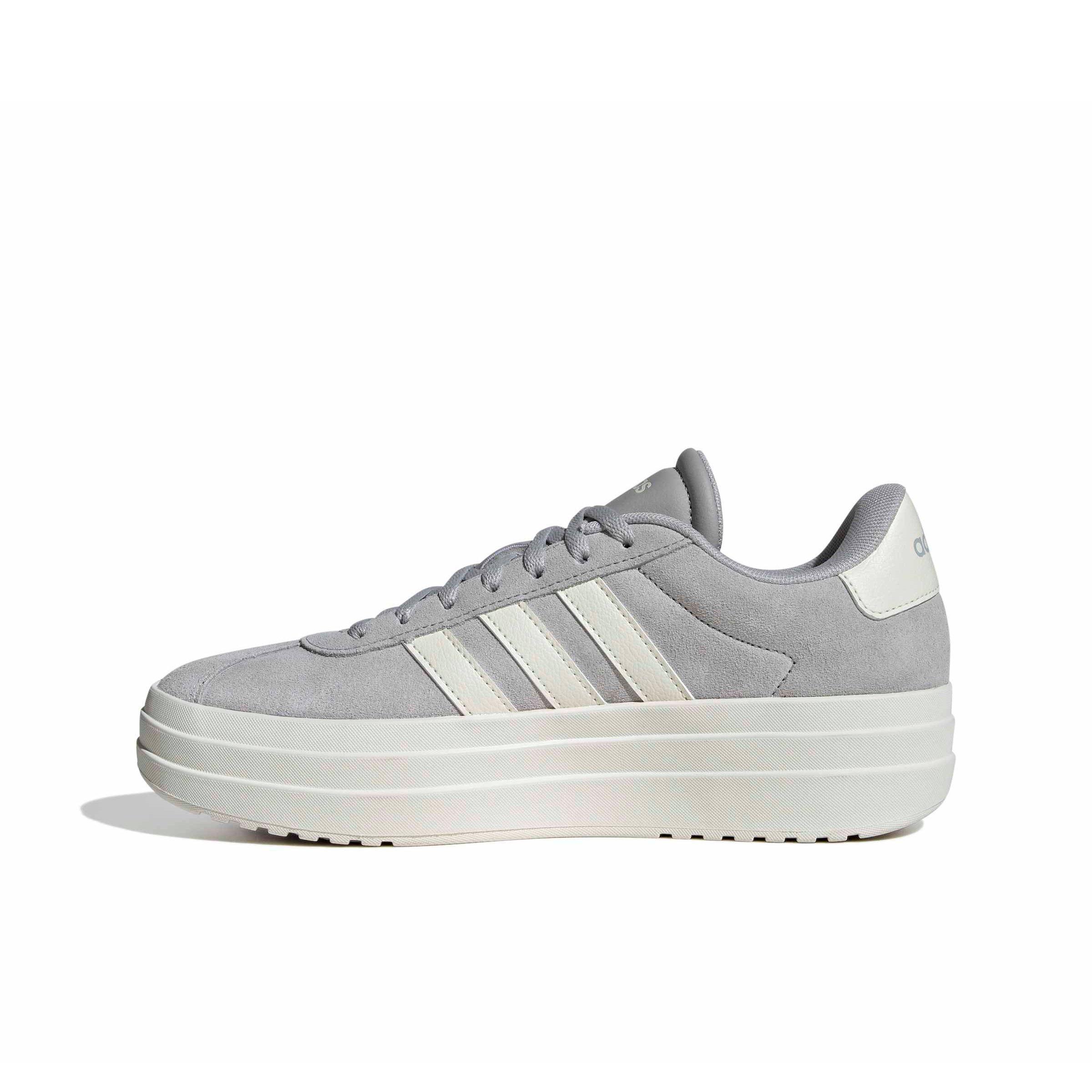 adidas VL Court Bold "Grey Two/Off White/Core White" Women's Shoe - GREY/OFF WHITE/WHITE