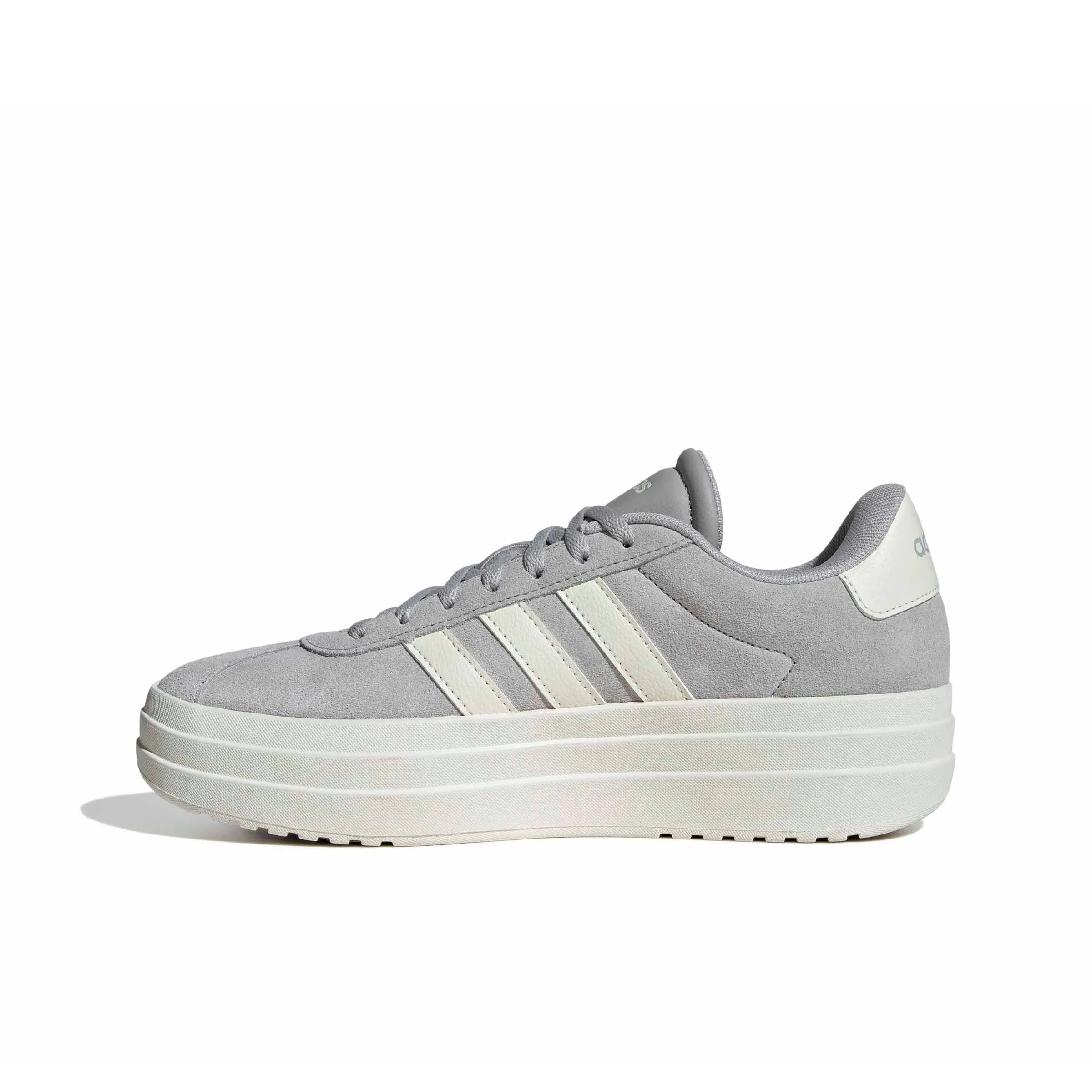 adidas VL Court Bold "Grey Two/Off White/Core White" Women's Shoe - GREY/OFF WHITE/WHITE