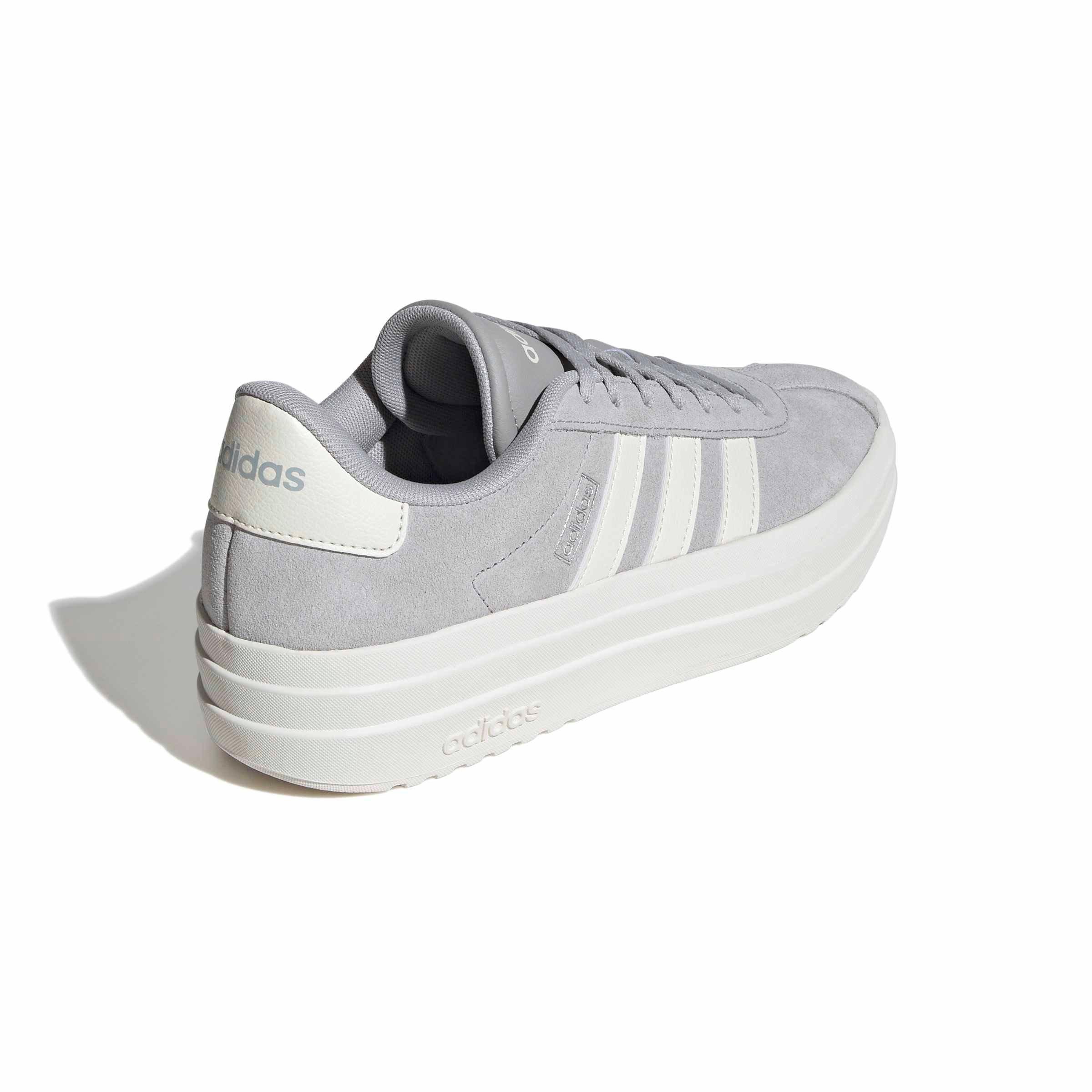 adidas VL Court Bold "Grey Two/Off White/Core White" Women's Shoe - GREY/OFF WHITE/WHITE