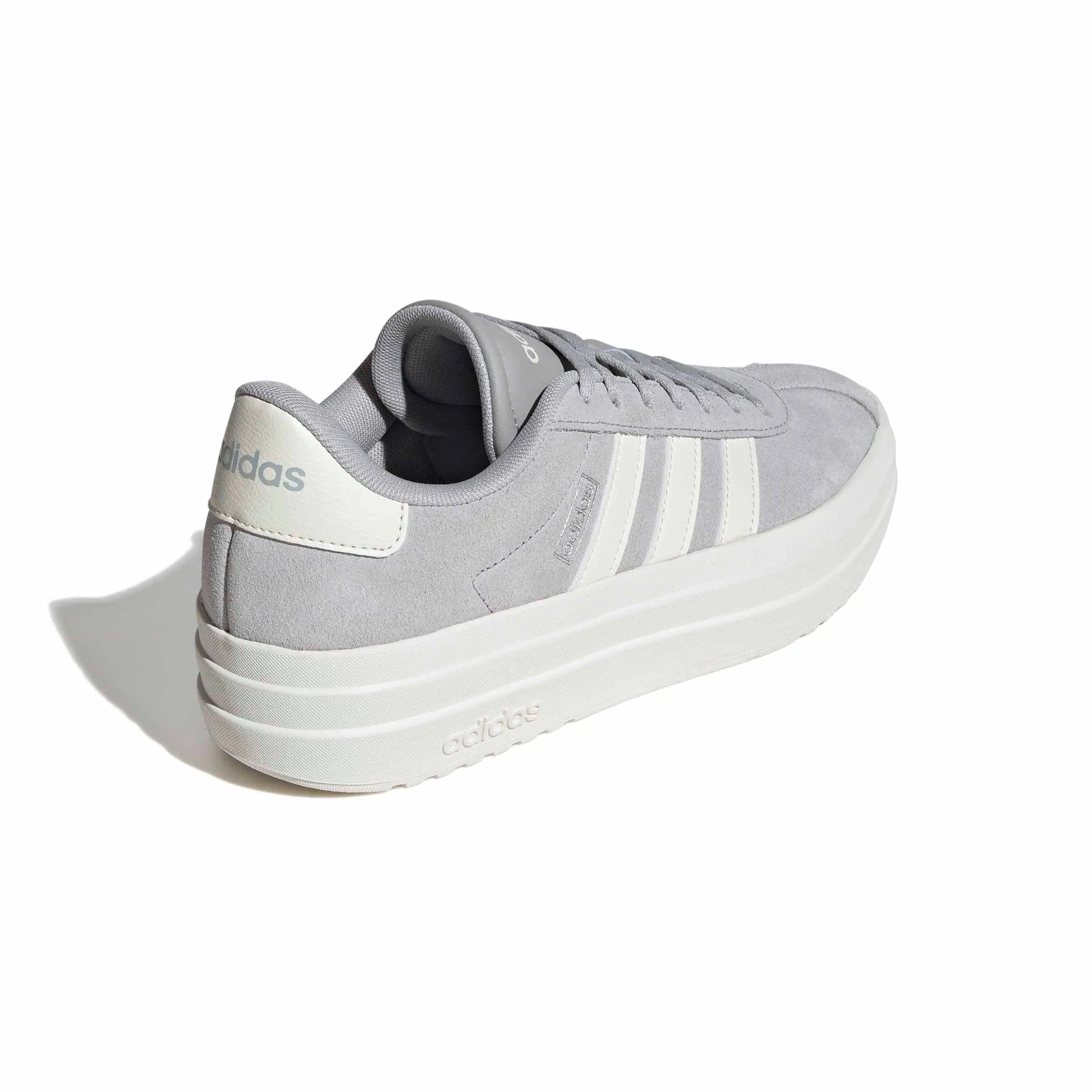 adidas VL Court Bold "Grey Two/Off White/Core White" Women's Shoe - GREY/OFF WHITE/WHITE