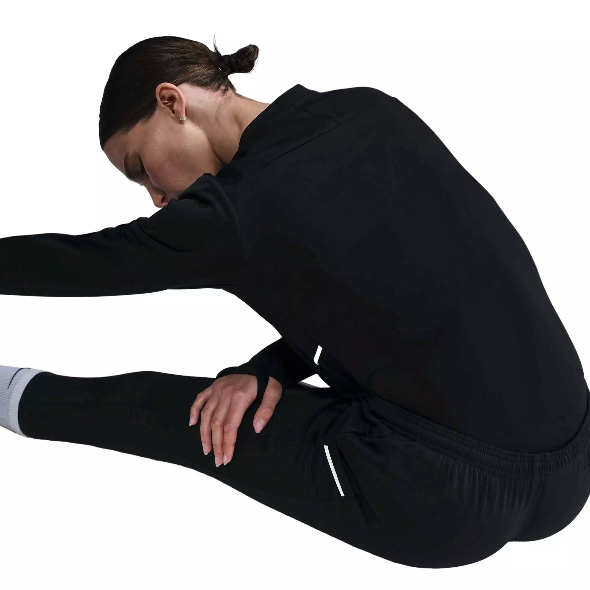 Nike Women's Dri-FIT Crew-Neck Long-Sleeve Soccer Top - Black - BLACK