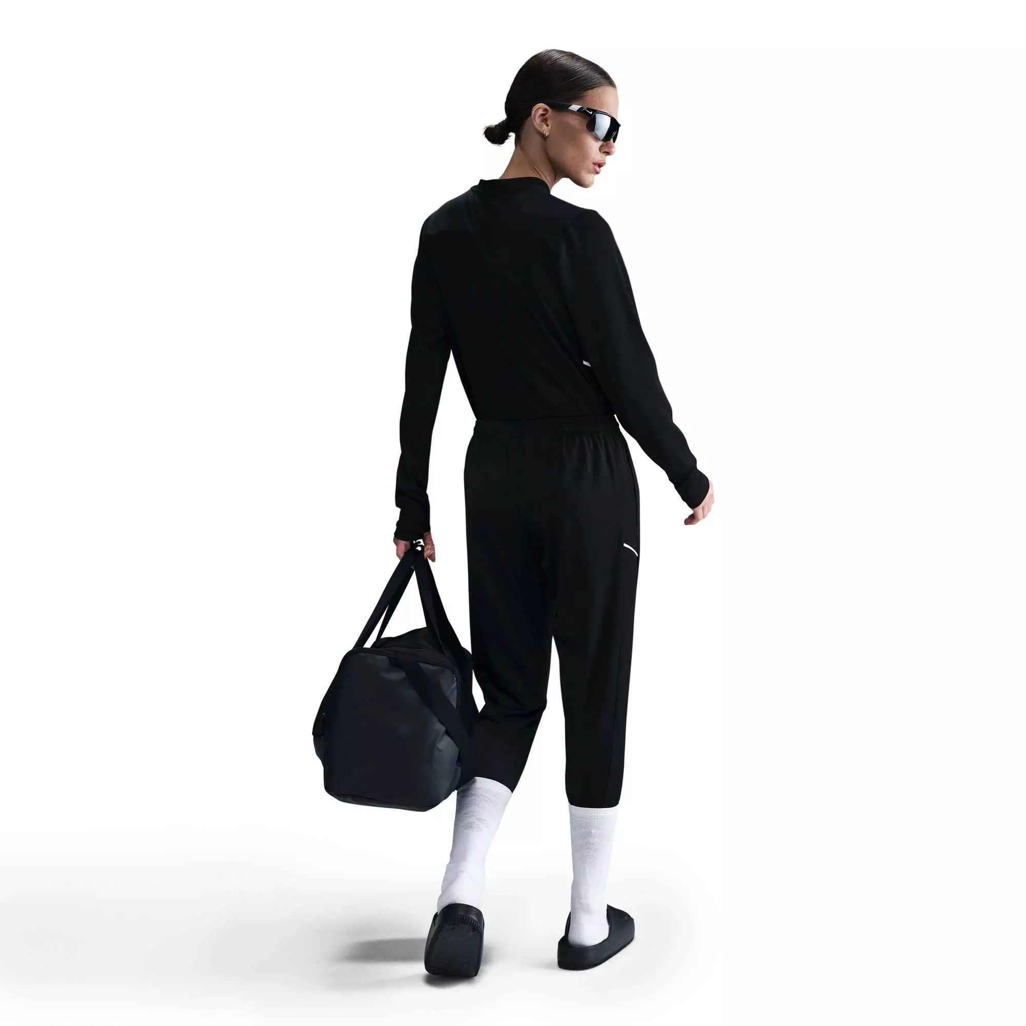 Nike Women's Dri-FIT Crew-Neck Long-Sleeve Soccer Top-Black - BLACK