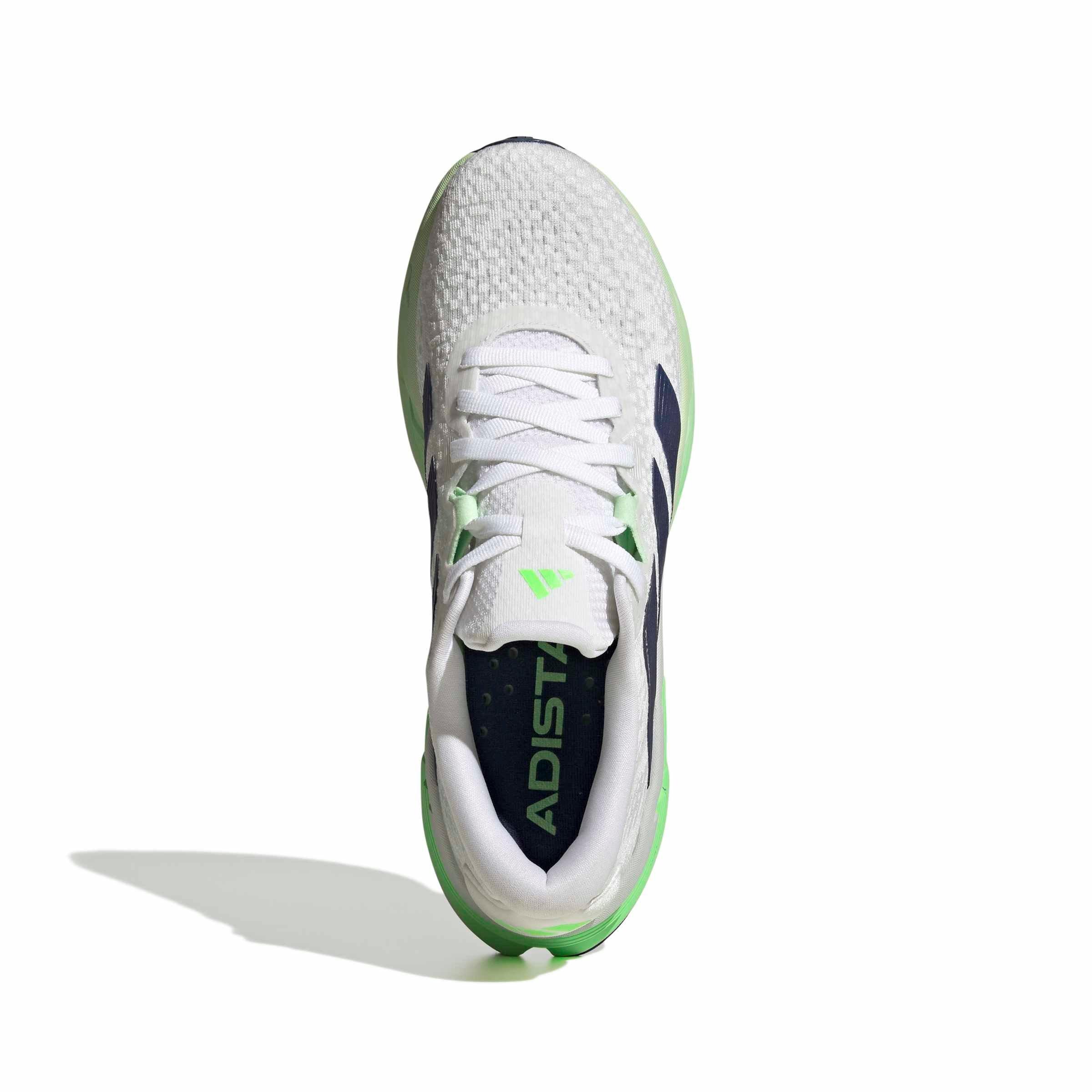 adidas Adistar 4 "Ftwr White/Tech Indigo/Lime Burst" Men's Running Shoe - WHITE/INDIGO/LIME Thumbnail View 5
