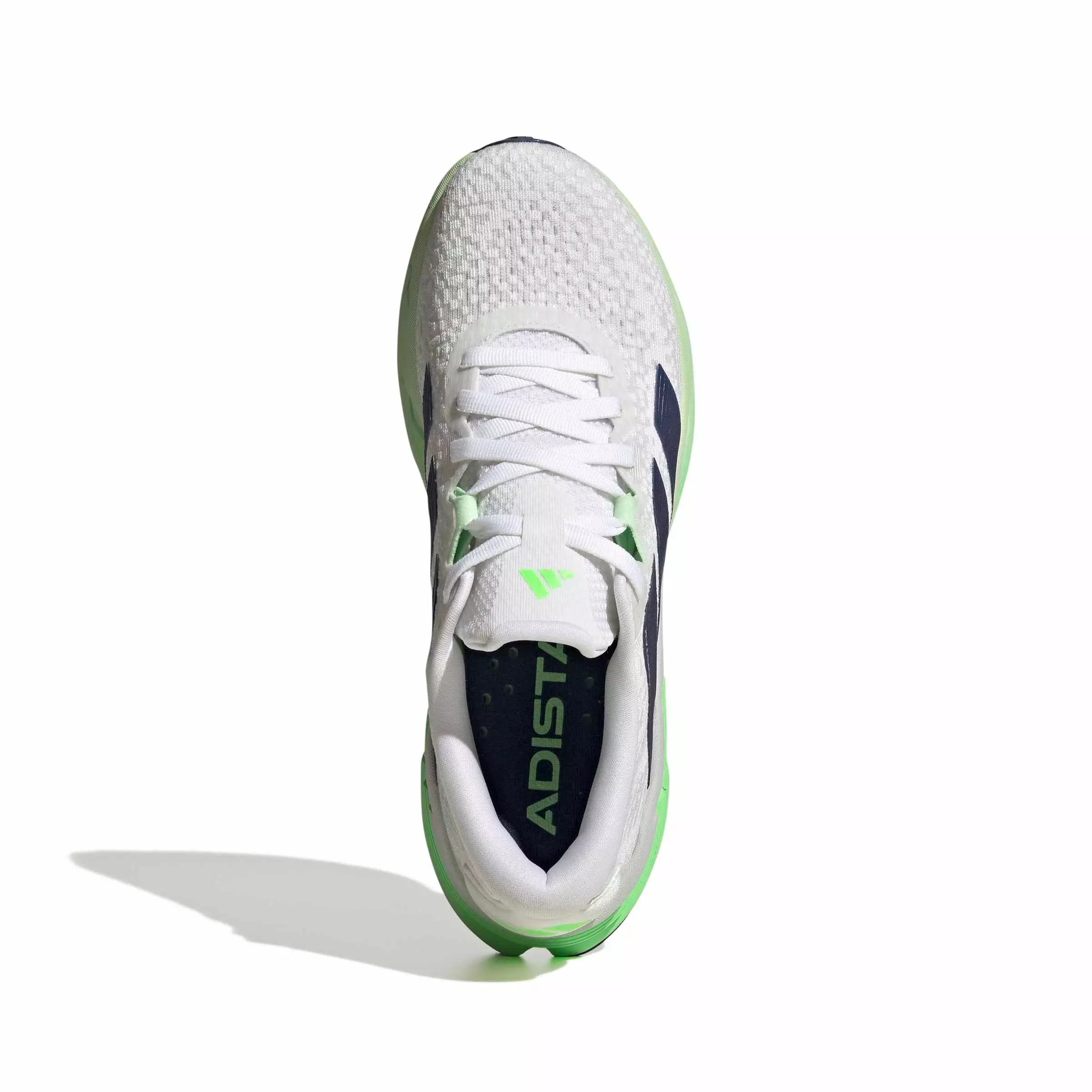 adidas Adistar 4 "Ftwr White/Tech Indigo/Lime Burst" Men's Running Shoe - WHITE/INDIGO/LIME