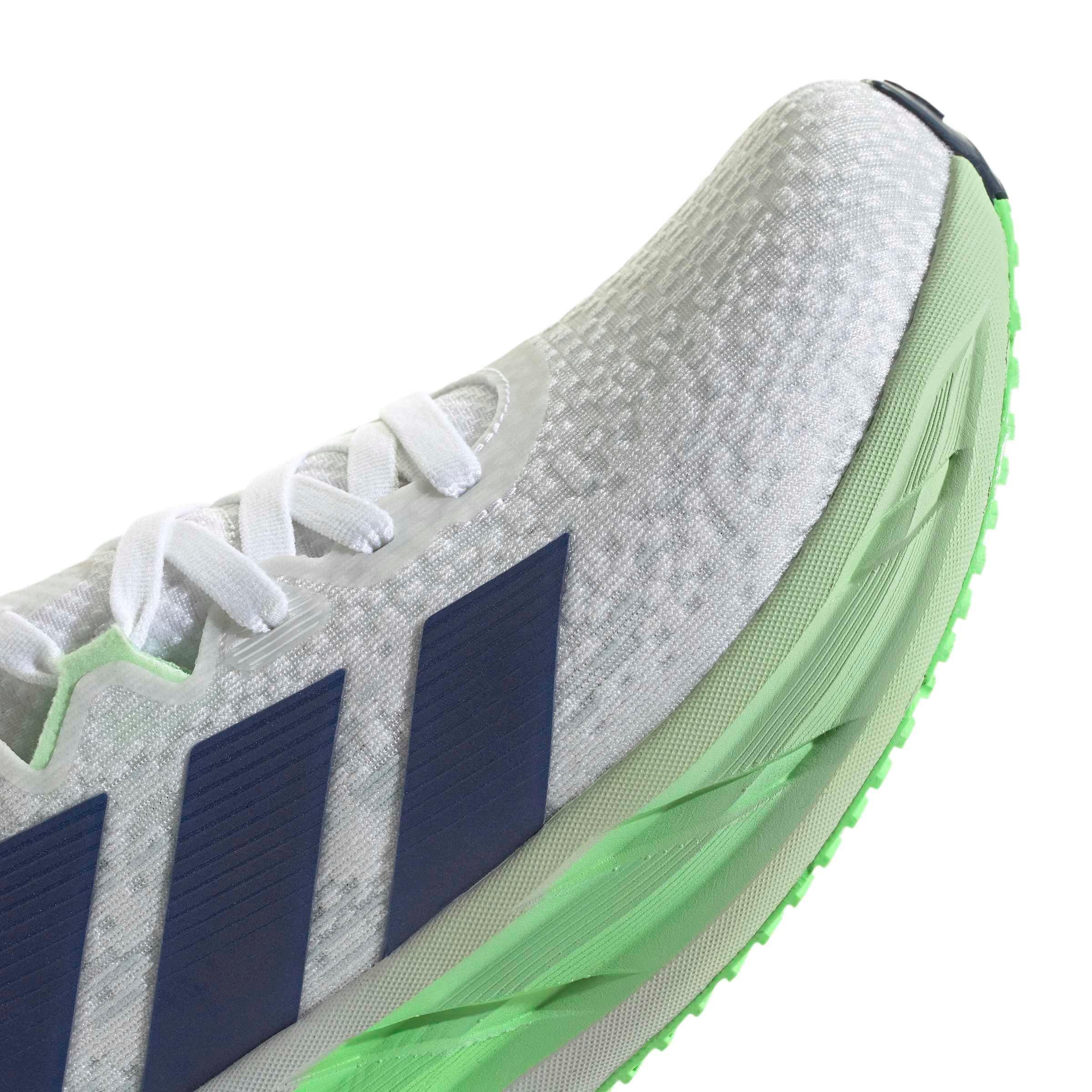 adidas Adistar 4 "Ftwr White/Tech Indigo/Lime Burst" Men's Running Shoe - WHITE/INDIGO/LIME Thumbnail View 8