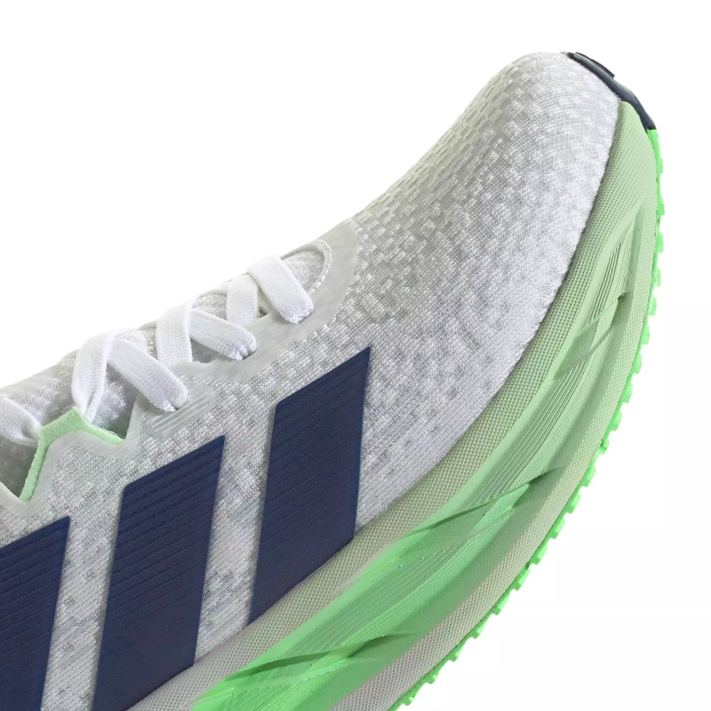 adidas Adistar 4 "Ftwr White/Tech Indigo/Lime Burst" Men's Running Shoe - WHITE/INDIGO/LIME