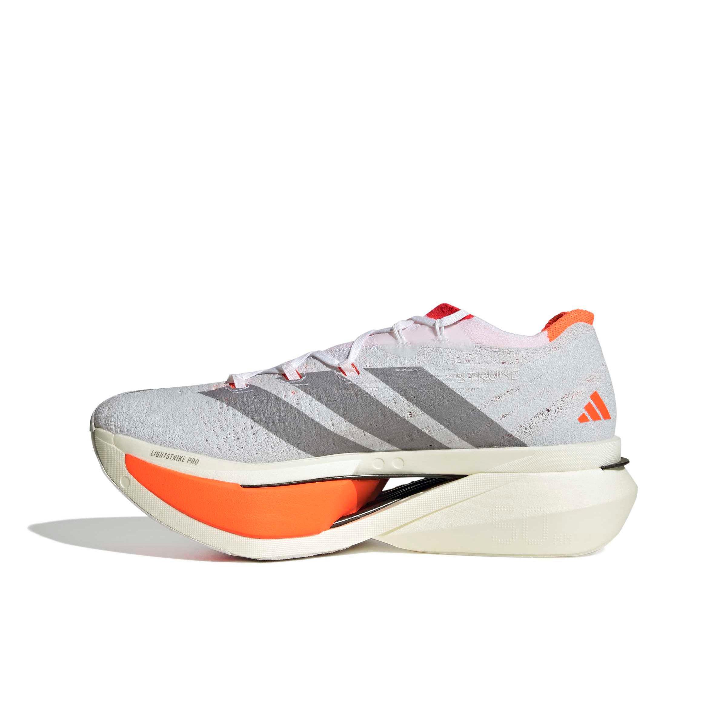 adidas Adizero Prime X3 Strung "Ftwr White/Ftwr White/Lucid Red" Men's Running Shoe - WHITE/WHITE/RED Thumbnail View 2