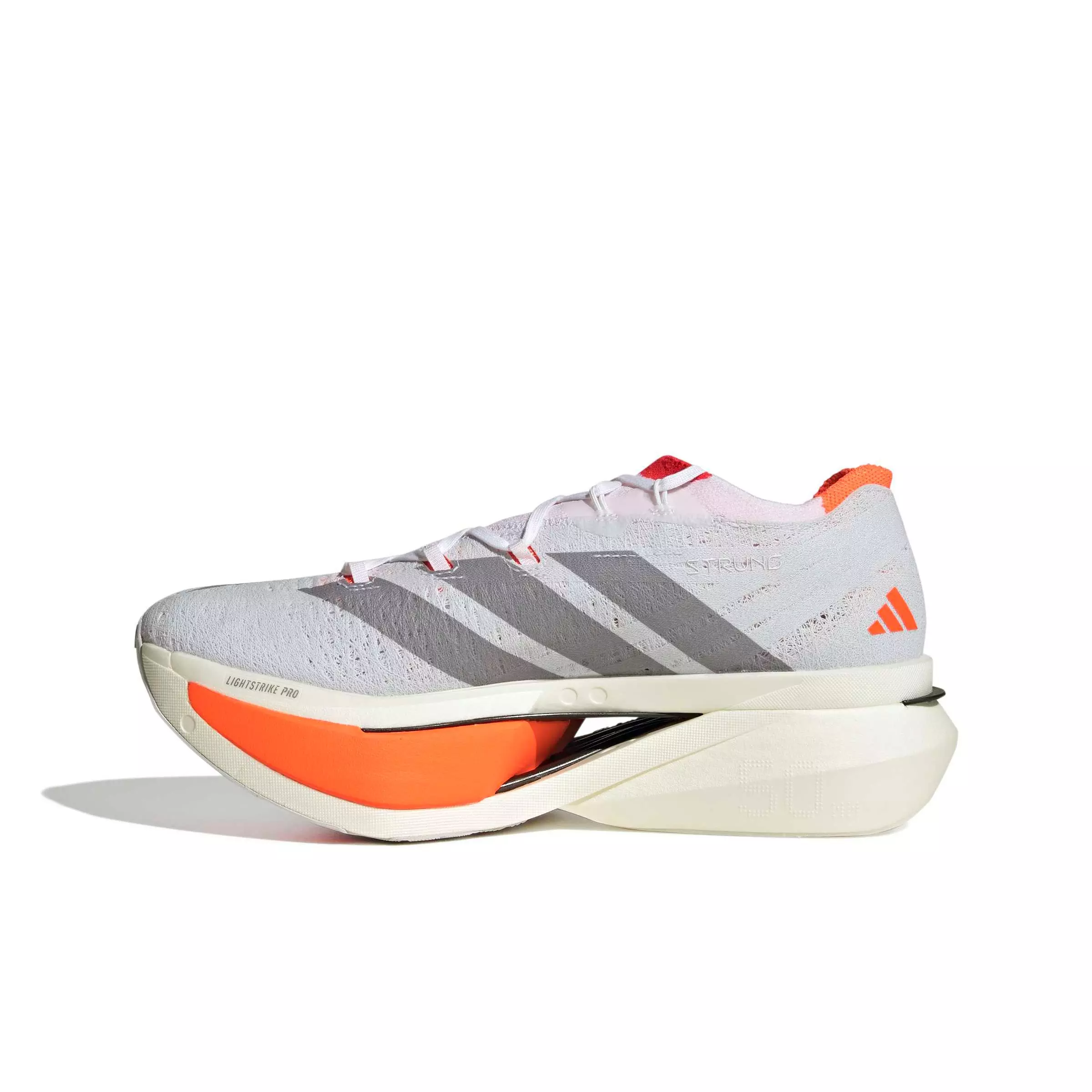 adidas Adizero Prime X3 Strung "Ftwr White/Ftwr White/Lucid Red" Men's Running Shoe - WHITE/WHITE/RED