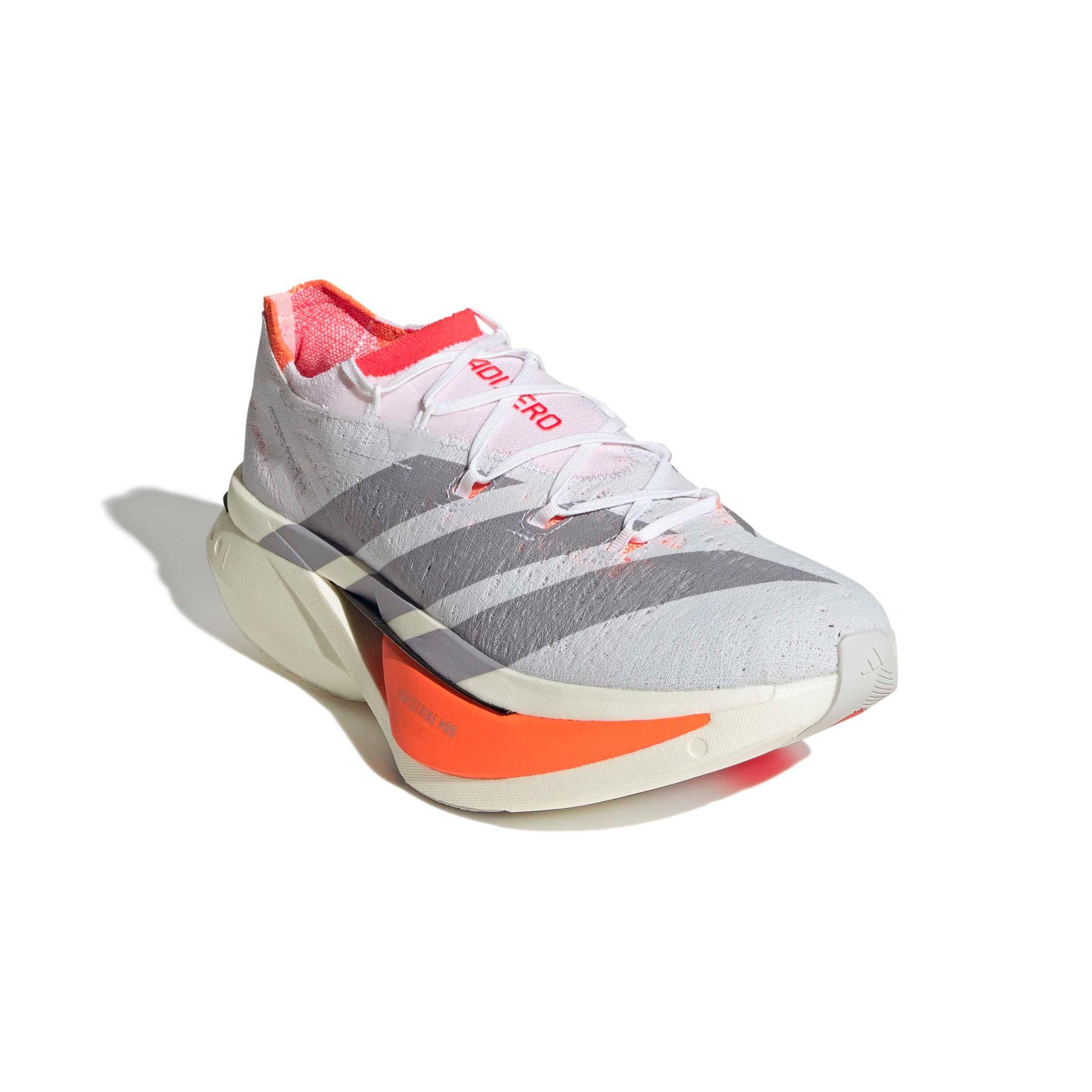 adidas Adizero Prime X3 Strung "Ftwr White/Ftwr White/Lucid Red" Men's Running Shoe - WHITE/WHITE/RED Thumbnail View 3