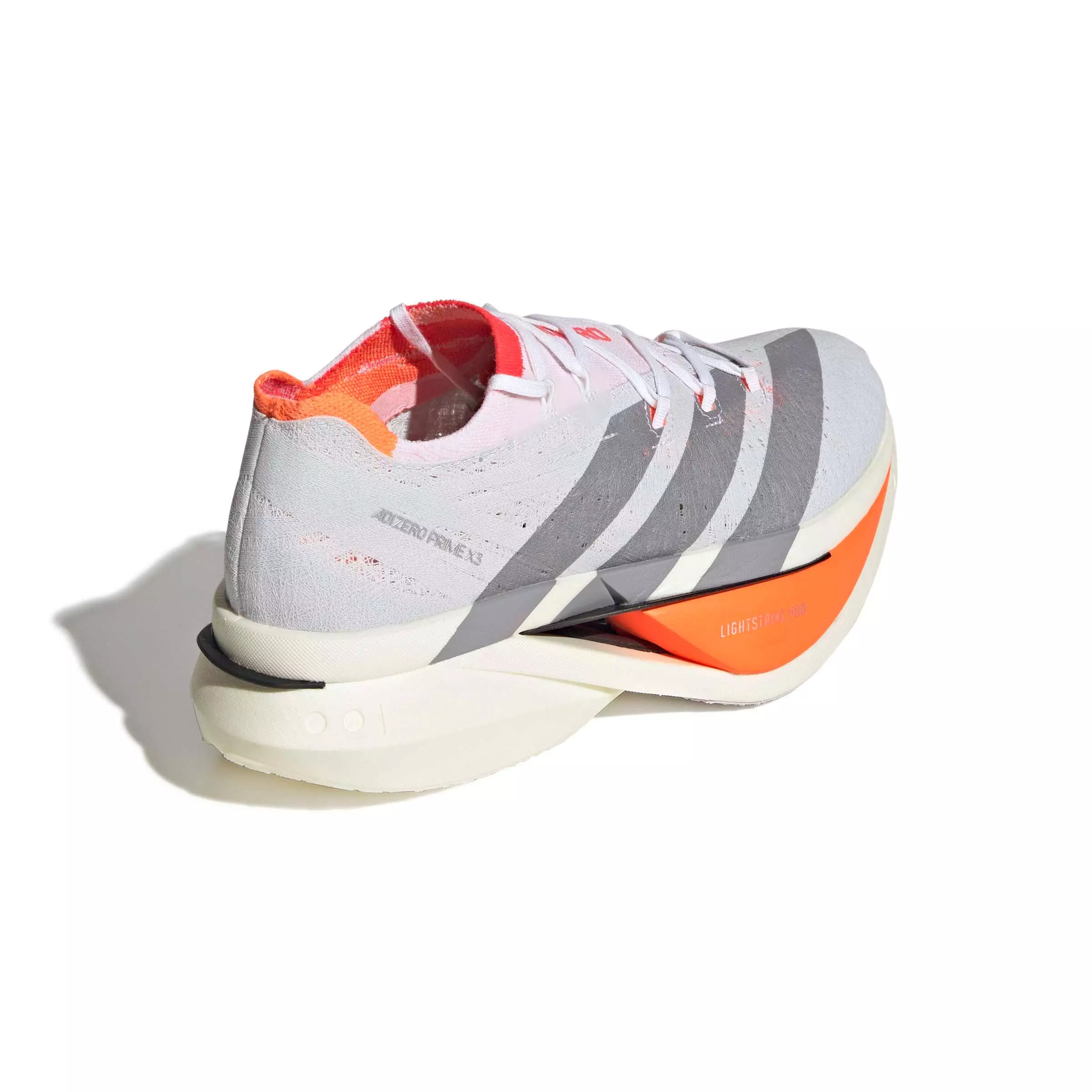 adidas Adizero Prime X3 Strung "Ftwr White/Ftwr White/Lucid Red" Men's Running Shoe - WHITE/WHITE/RED