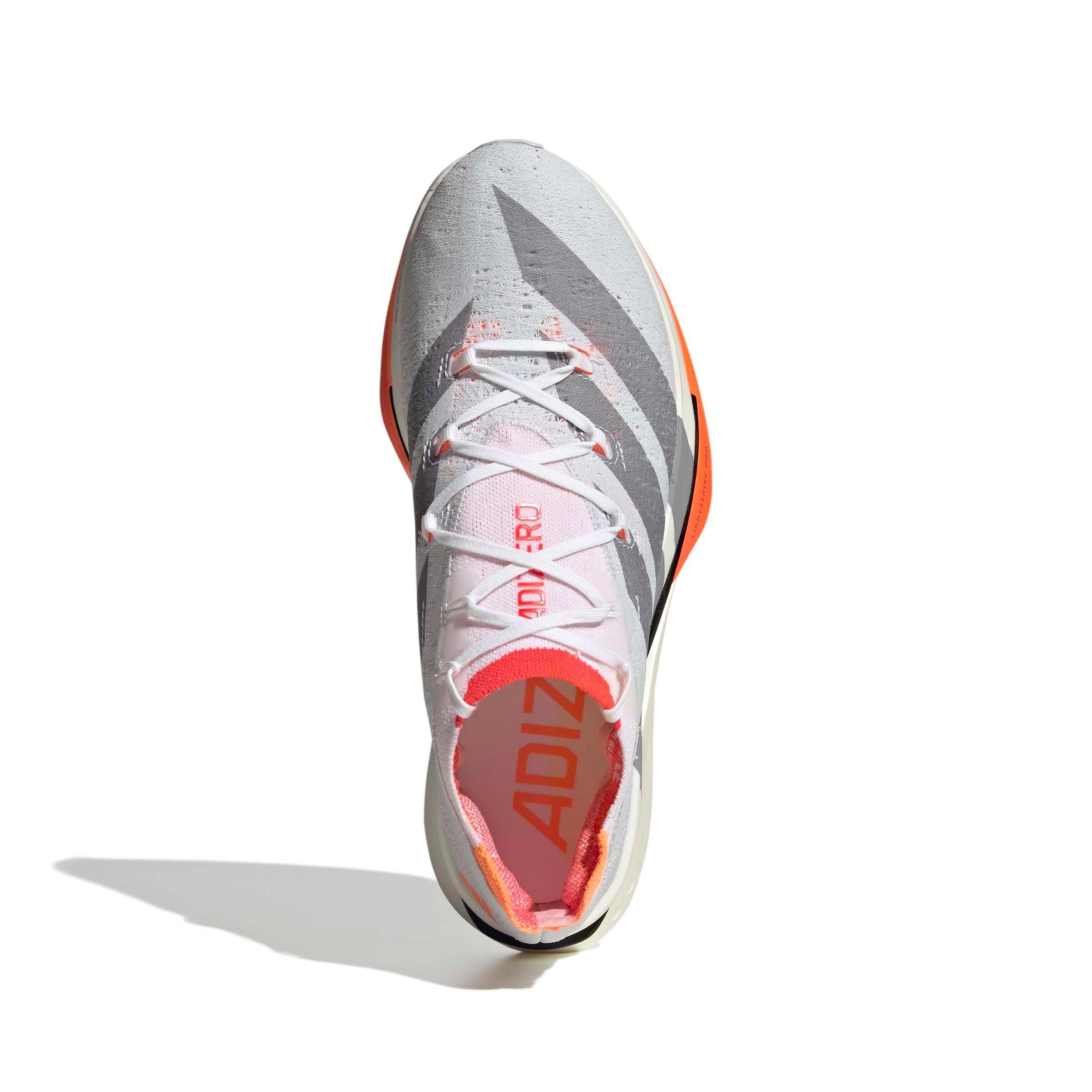adidas Adizero Prime X3 Strung "Ftwr White/Ftwr White/Lucid Red" Men's Running Shoe - WHITE/WHITE/RED Thumbnail View 5